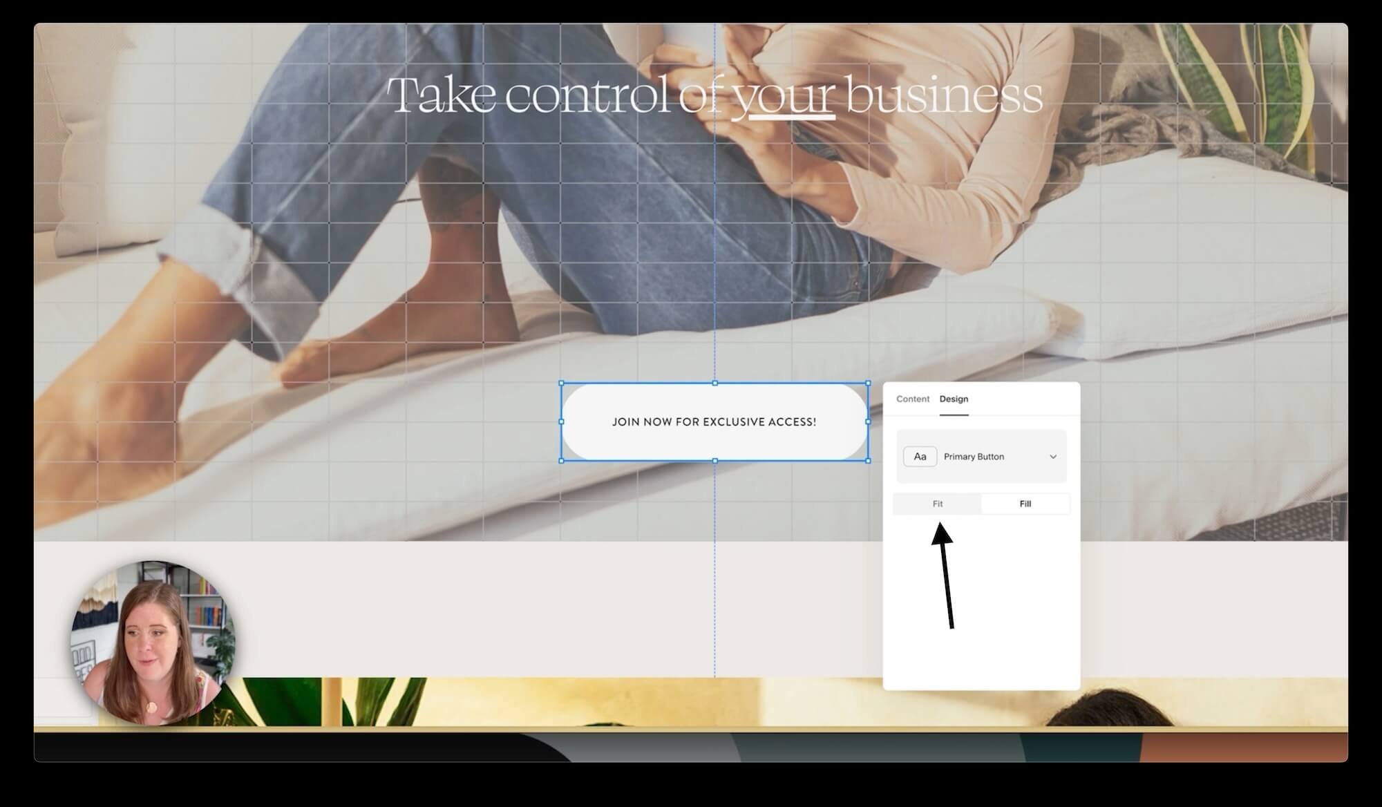 Change button Design to FIT from FILL