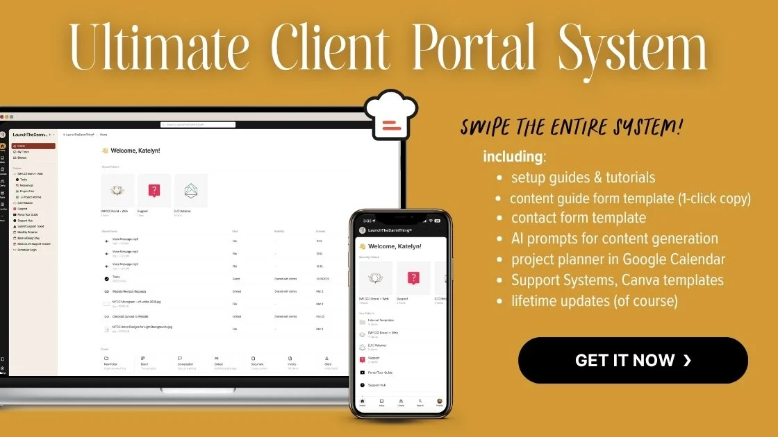 Shop Template: Client Portal