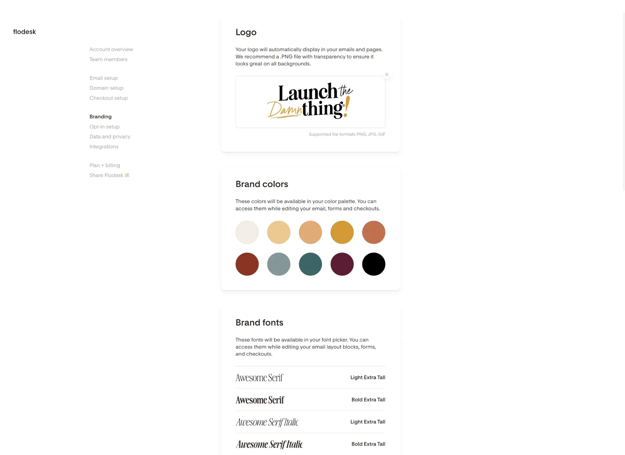 Account Brand & Style Settings, 2026