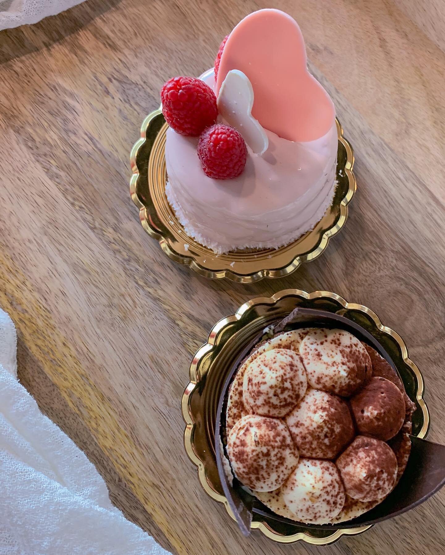 If your Valentine or Galentine&rsquo;s love language is food, what better way to show them you care than with a Passion Fruit Mousse Cake or Tiramisu for two? Or, just buy one for yourself because A. they are really cute and B. so are you. 
.
.
.
.
.