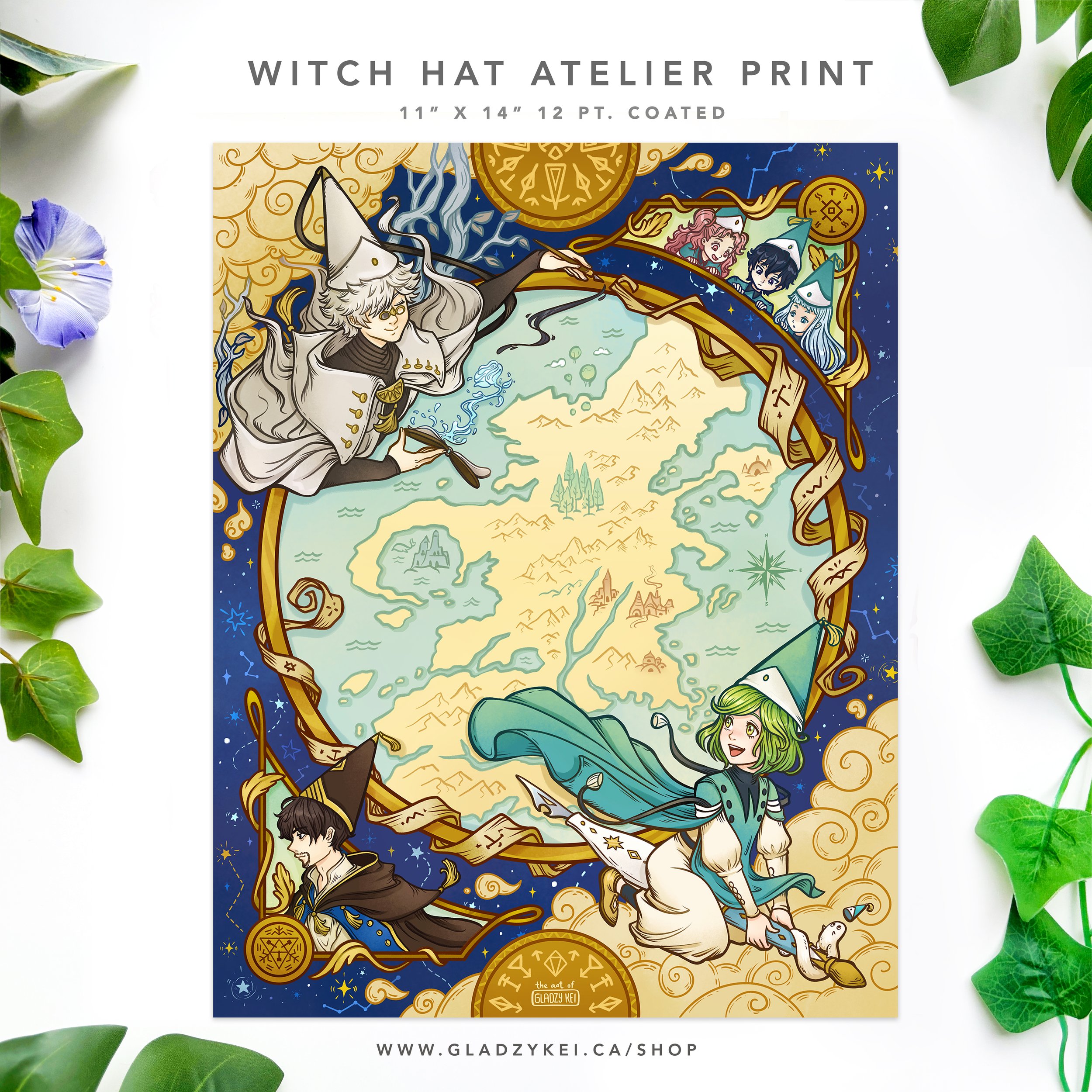 WITCH HAT ATELIER MAP PRINT