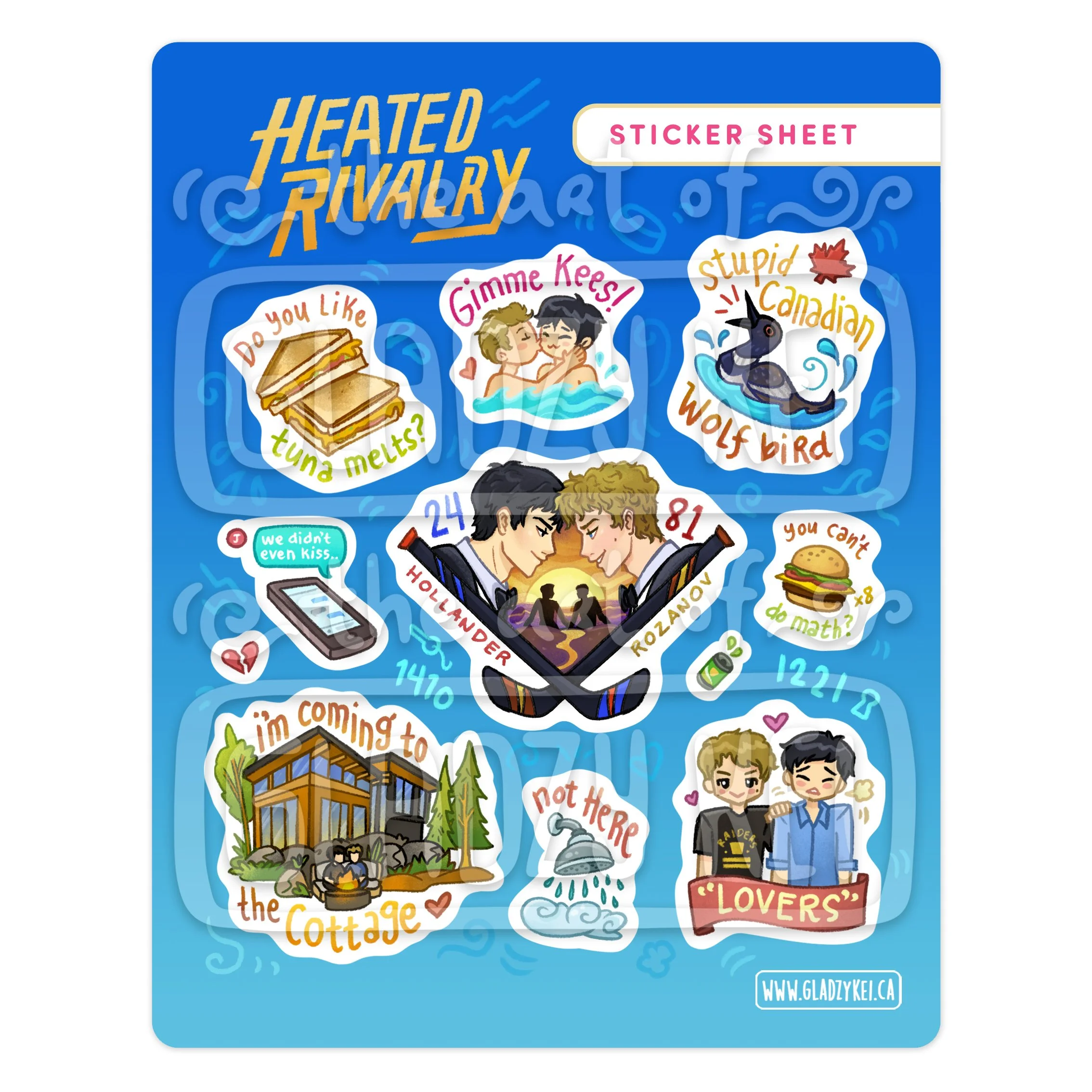 Heated Rivalry Sticker Sheet (PRE-ORDER)