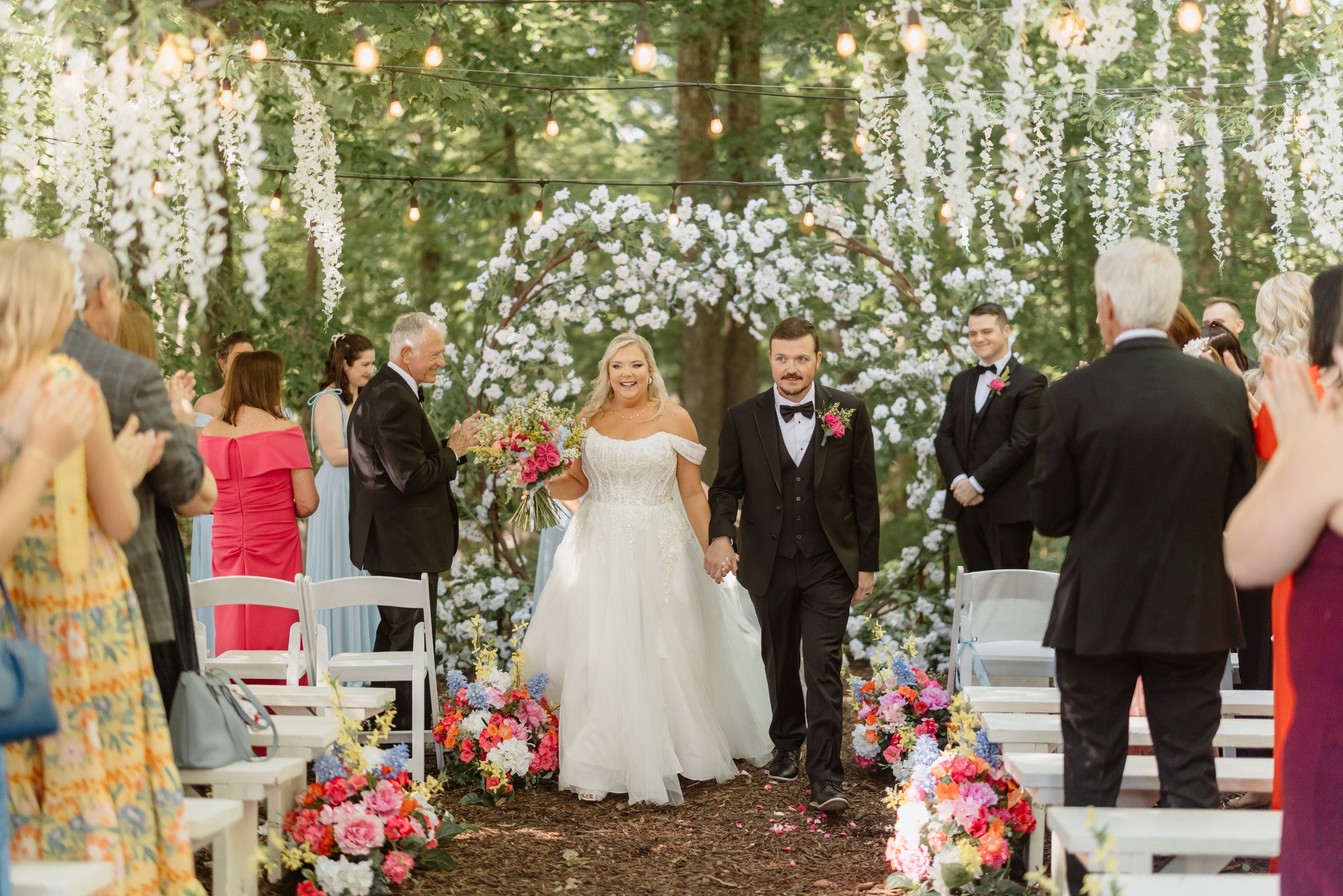 Bright and colorful garden wedding in Nashville, Tennessee