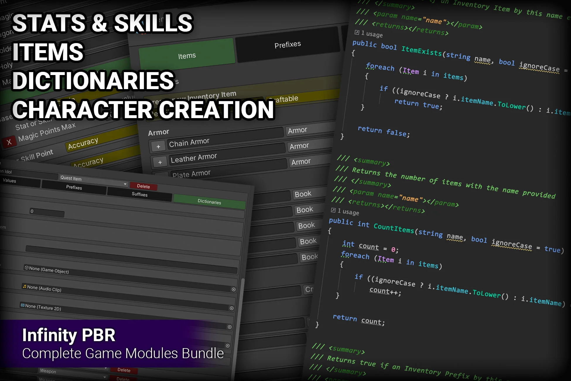 Game Modules - Items, Dictionaries, and Bundle