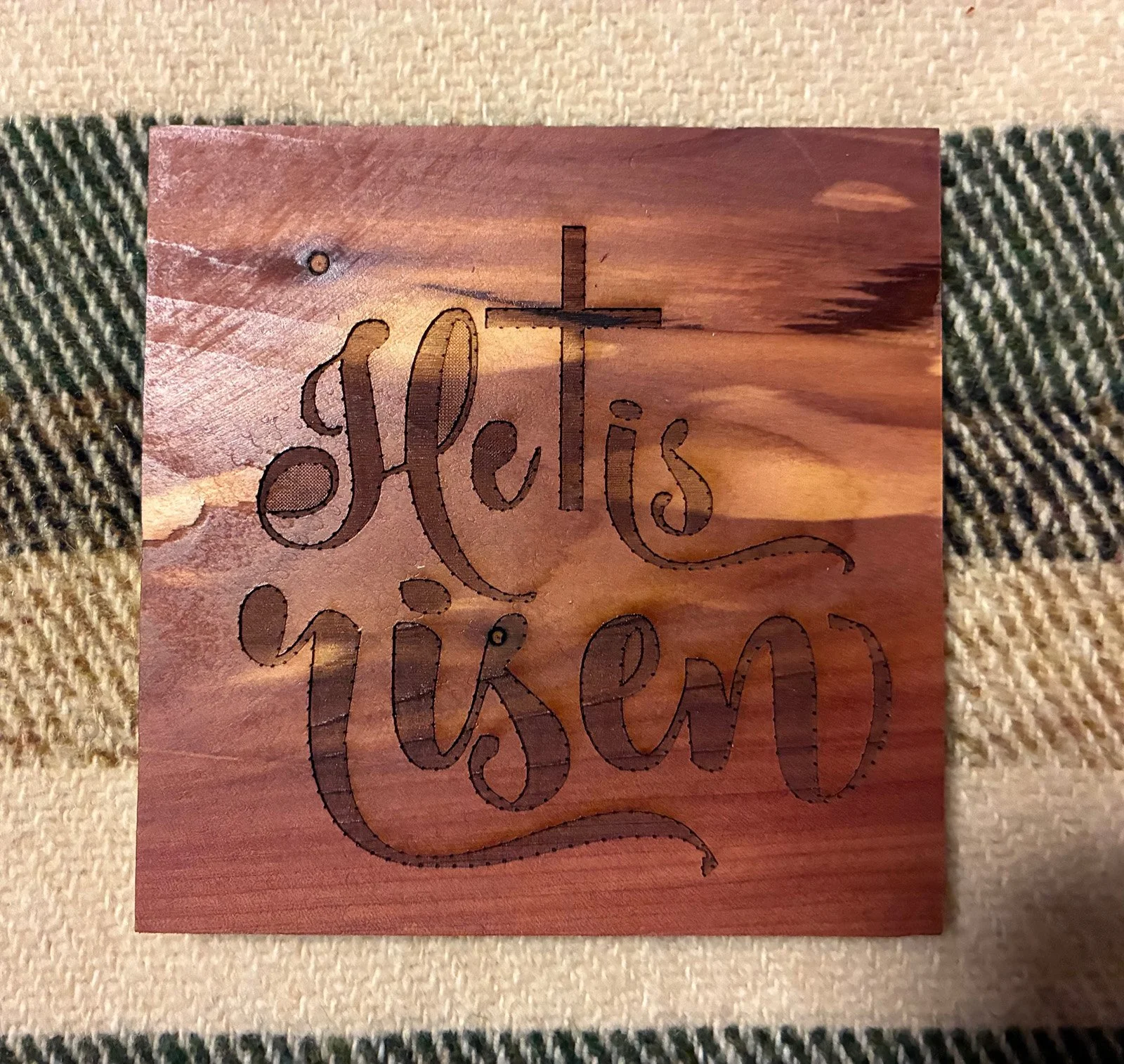 He Is Risen Wall Plaque: Al Peters, Mennonite Central Committee