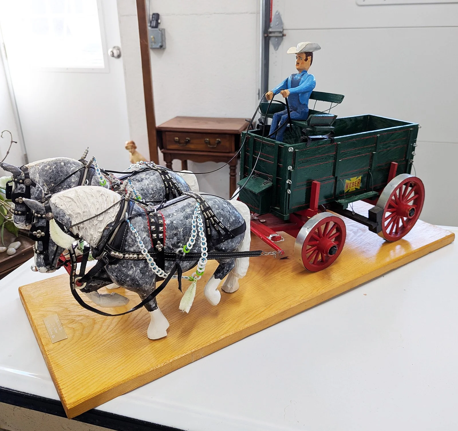 Horses and Wagon: Albert Friesen Estate, Bethesda Mennonite Church