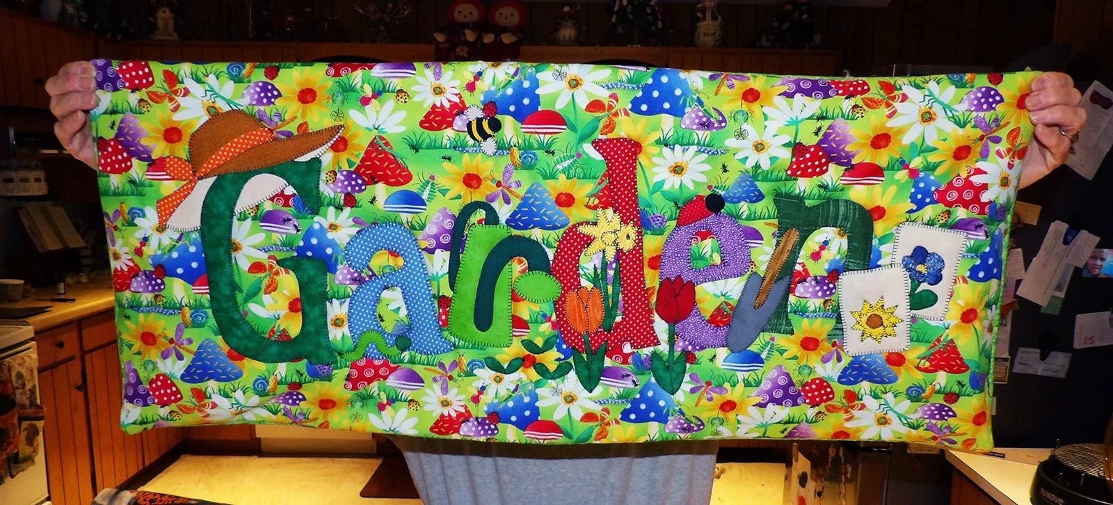 Retro Garden Pillow & Case, Pillow, 36x15: Lindy Siebert, Bethesda Mennonite Church

Retro colored garden bench pillow and case.