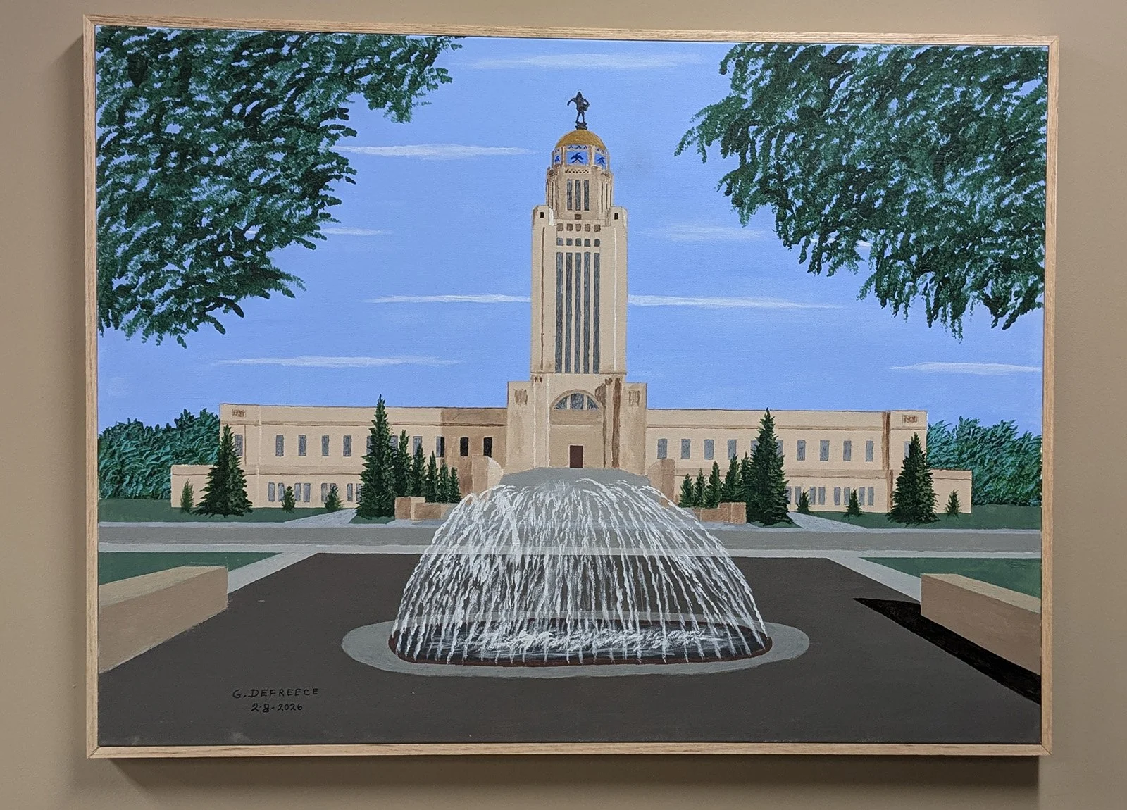 The Capital Painting: Garry DeFreece, First Mennonite, Lincoln