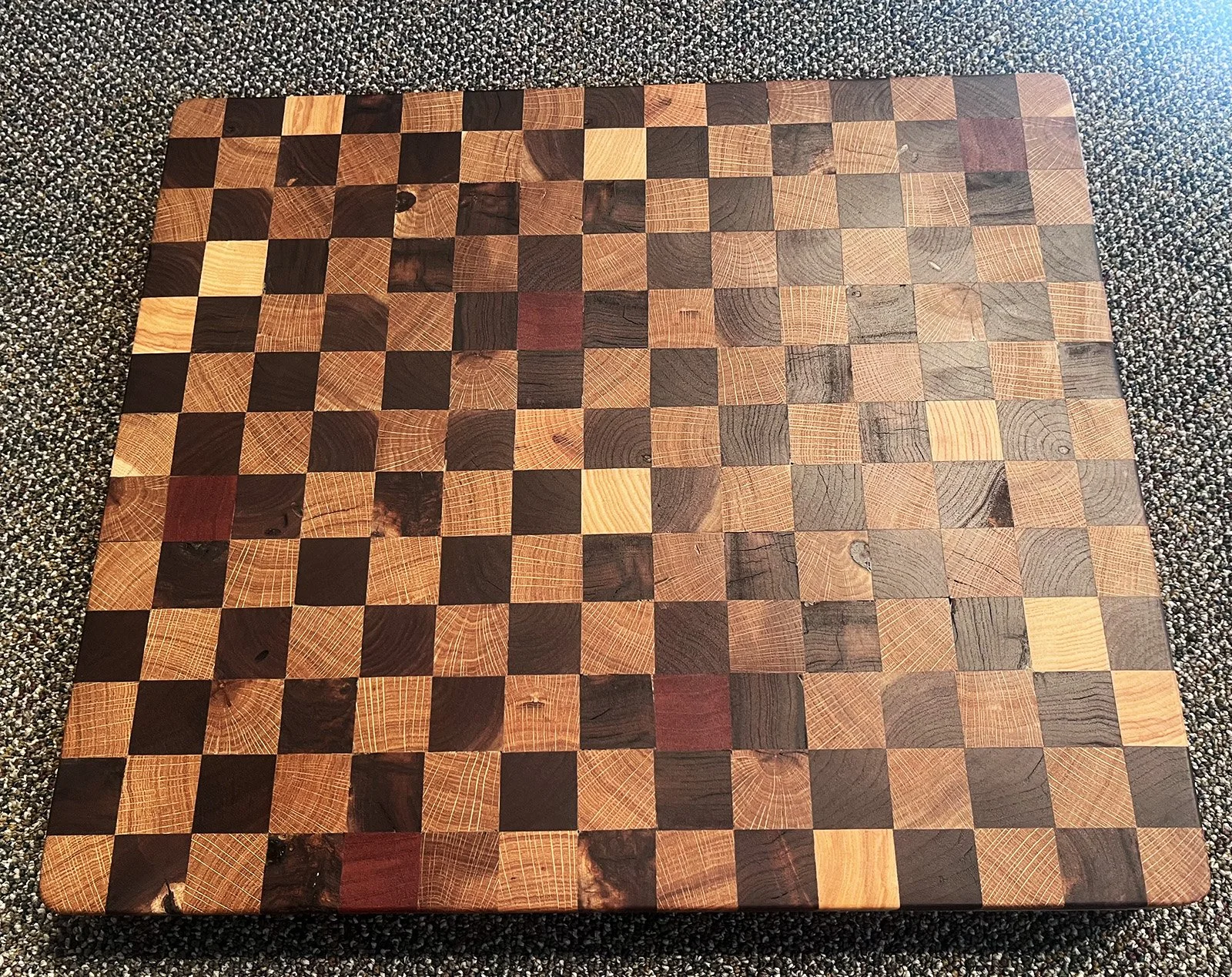 End Grain Charcuterie Board: Sofiya Nickel, Kayla Rocole and FMC Lincoln Youth, First Mennonite, Lincoln