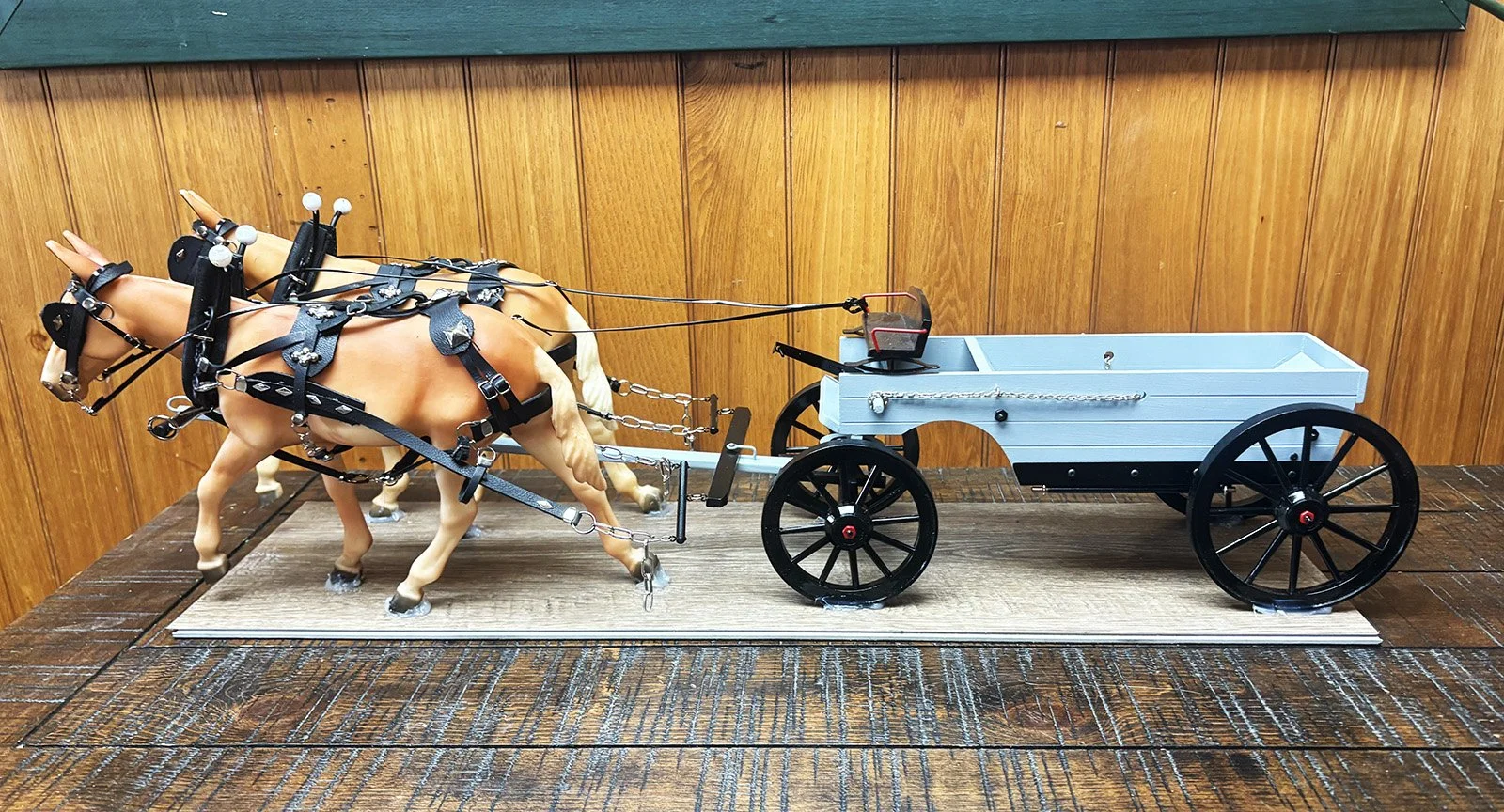 Team of Blonde Mules with Gravel Wagon: Jim Koop, Non-Affiliated Individual