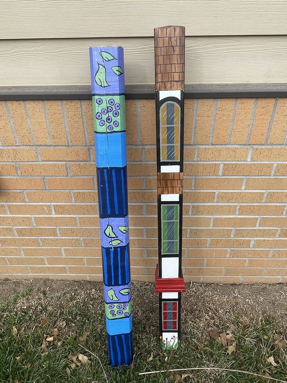 Hand Painted Garden Posts: Rachel Tshibangu, First Mennonite, Lincoln