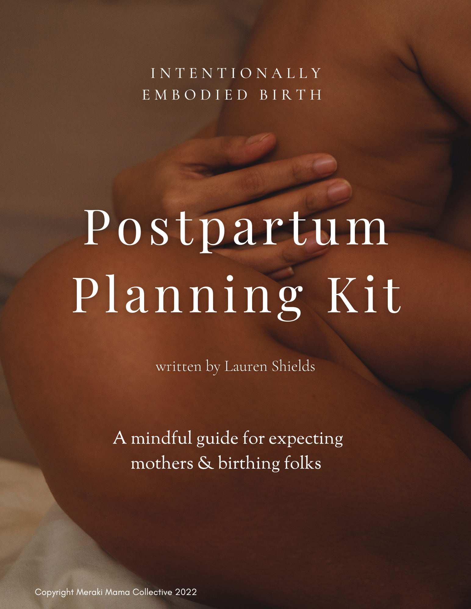 Postpartum Planning Kit: Spiralbound Workbook