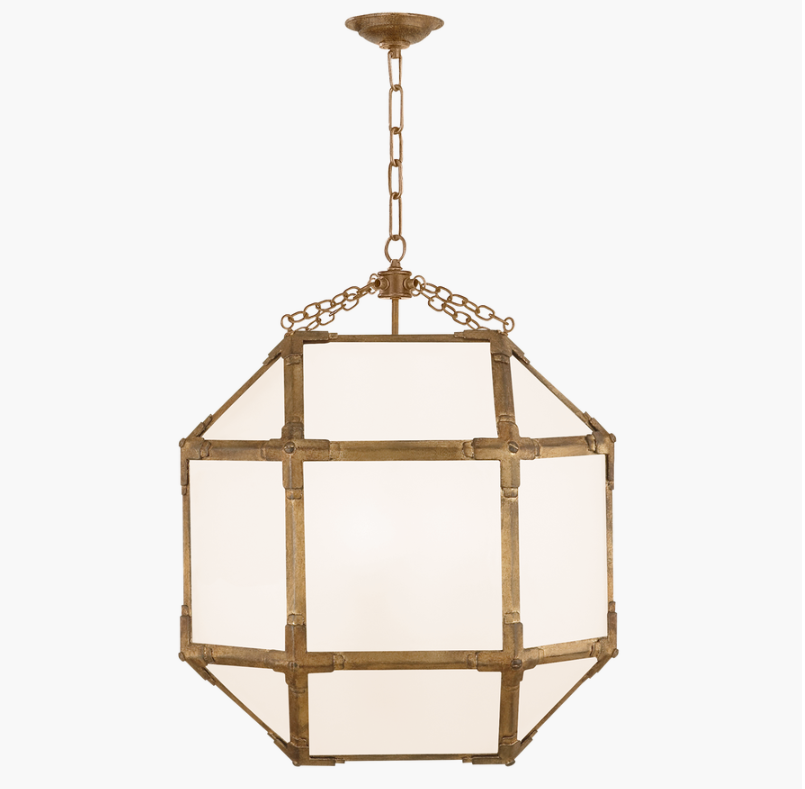Morris Medium Lantern in Gilded Iron with White Glass.png