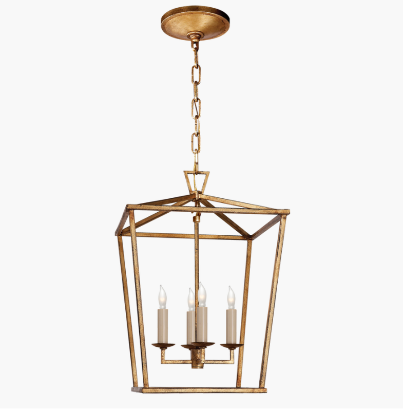 Darlana Small Lantern in Gilded Iron.png