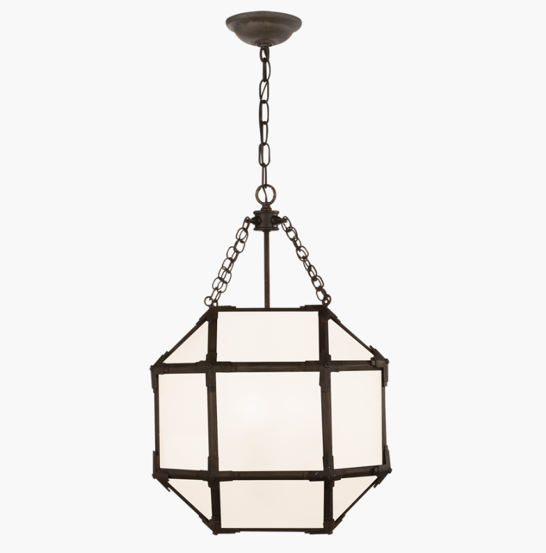 Morris Small Lantern in Antique Zinc with White Glass.png