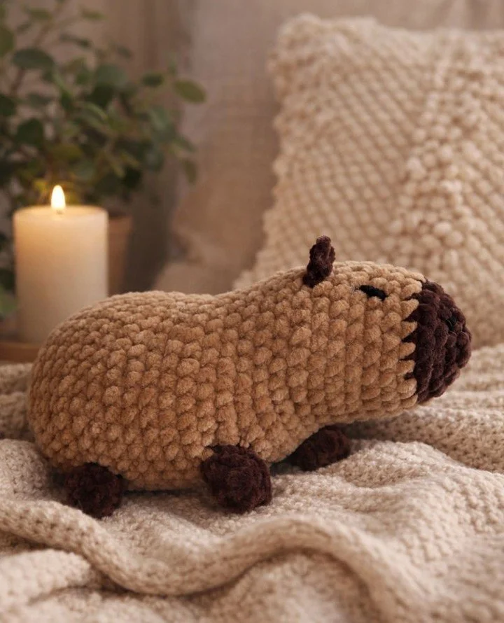 A gentle reminder to slow down 🤍⁠
⁠
This little capybara was made to be a calm presence &mdash; a cozy companion for quiet mornings, slow evenings, and everything in between.⁠
⁠
Handmade with intention, softness, and a whole lot of love.⁠
⁠
🌿 Save 