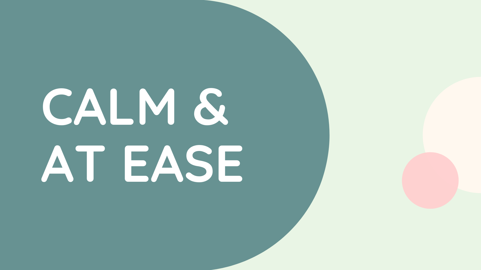Calm &amp; At Ease Yoga Flow