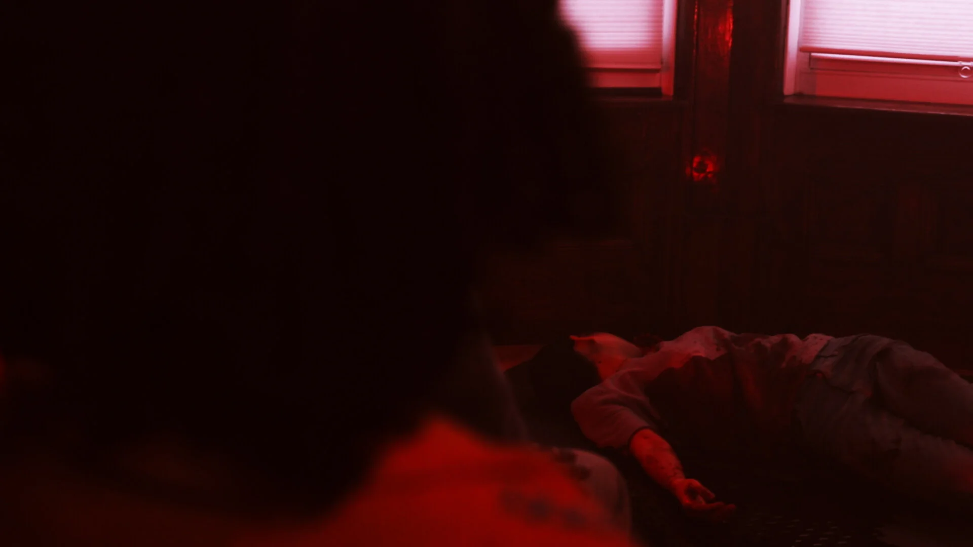 A still from The Wounded and The Watcher showing a pivotal moment!