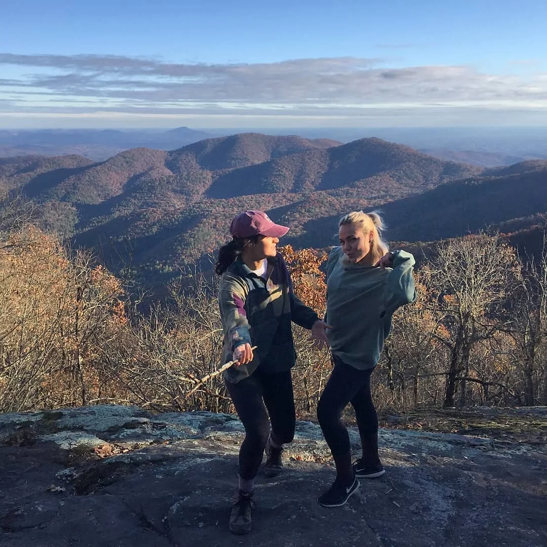 We hiked, we painted, and we had endless giggles. I love this girl to the moon and back 😘❤🌎