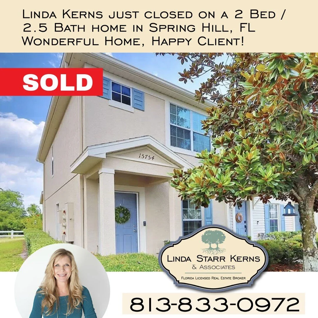 Wonderful home, happy client in Springhill, FL. We can help you find or construct your happy place! 👏😀

#realestate #realty #broker #forsale #newhome #househunting #property #properties #realtorpascocounty #buyinghomes #sellinghomes #lindastarrkern