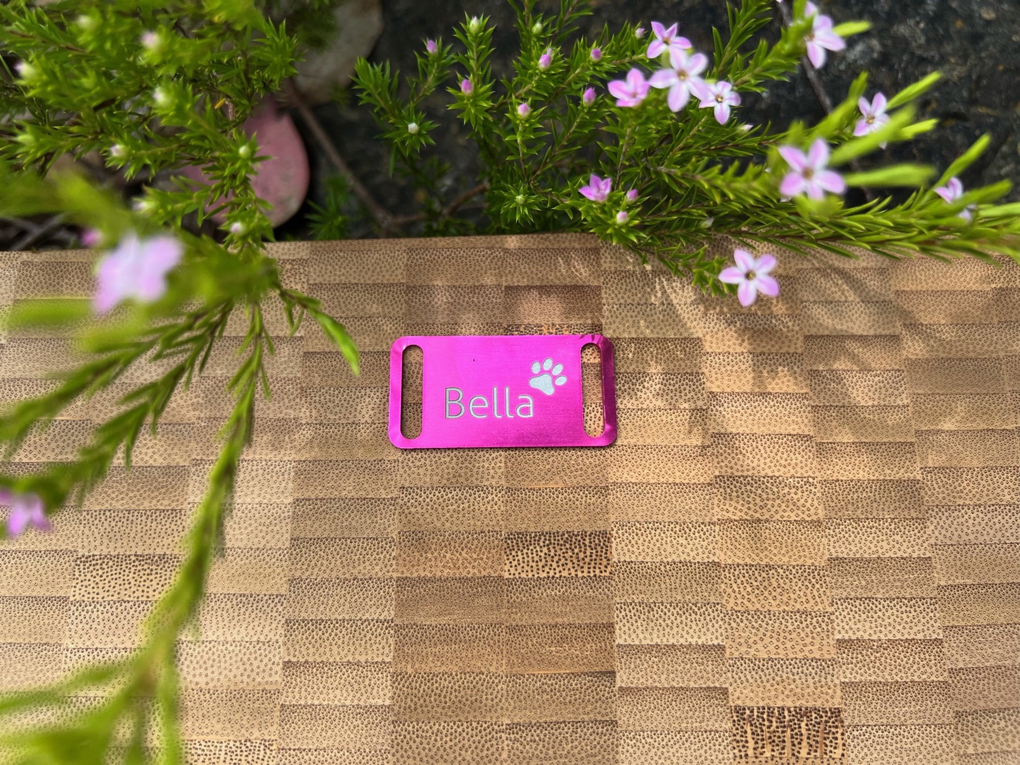 Rectangle Aluminium Engraved Pet Tag