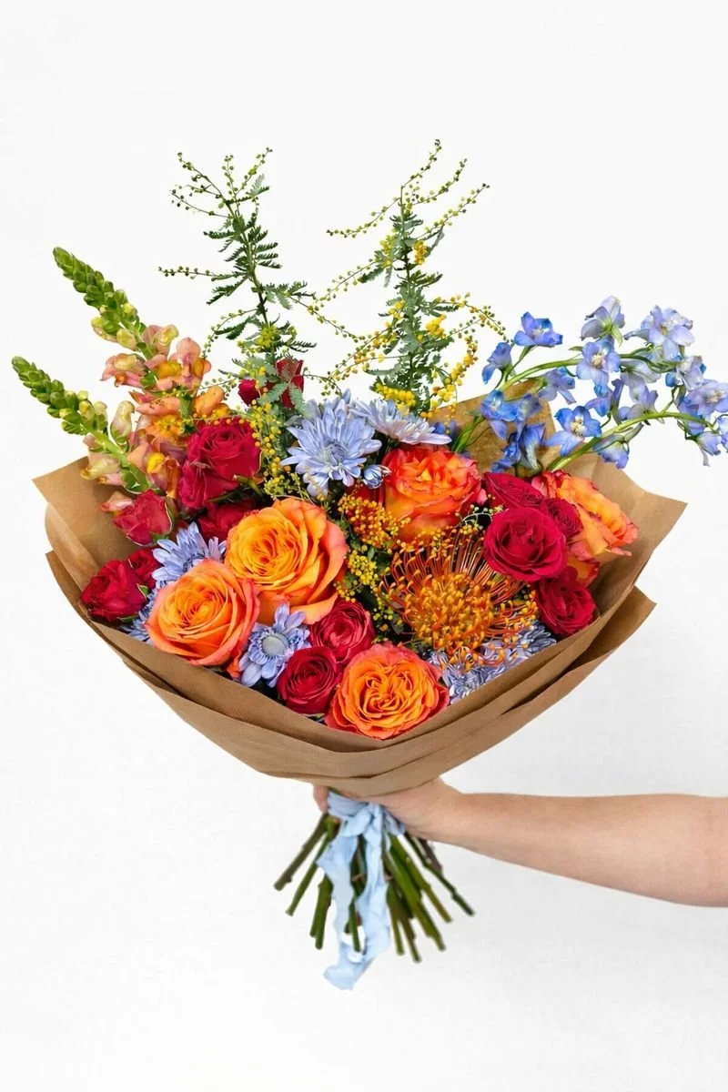 Vivid, Wrapped Bouquet
