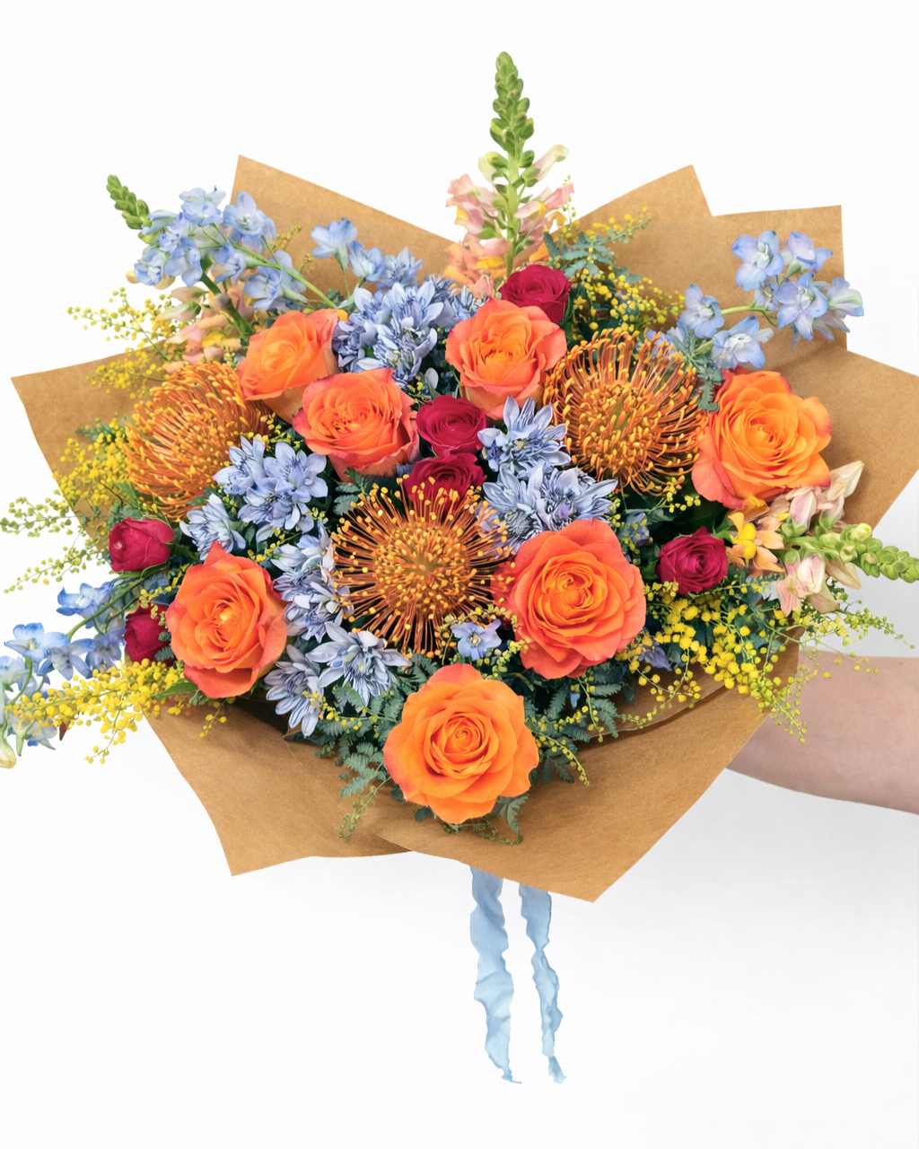 Vivid, Wrapped Bouquet