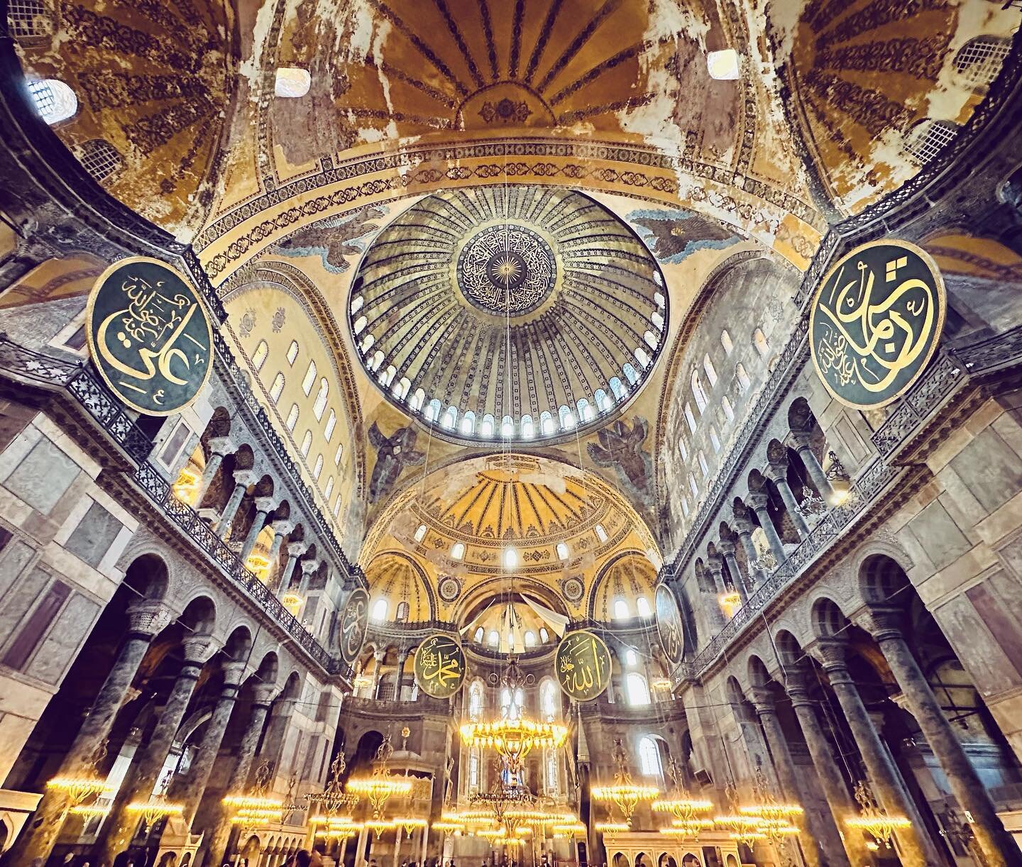 The magnificent Hagia Sophia. Monument of Byzantine architecture, historic icon of Christianity and Islam. 😍