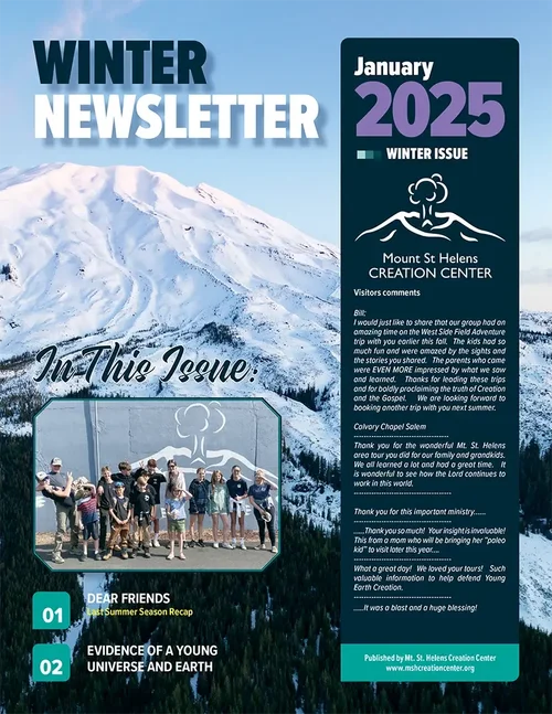 Cover for the latest newsletter