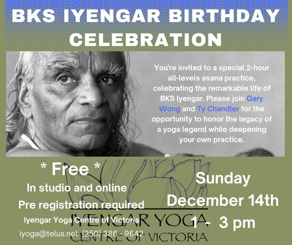 BKS Iyengar Birthday Celebration 2025