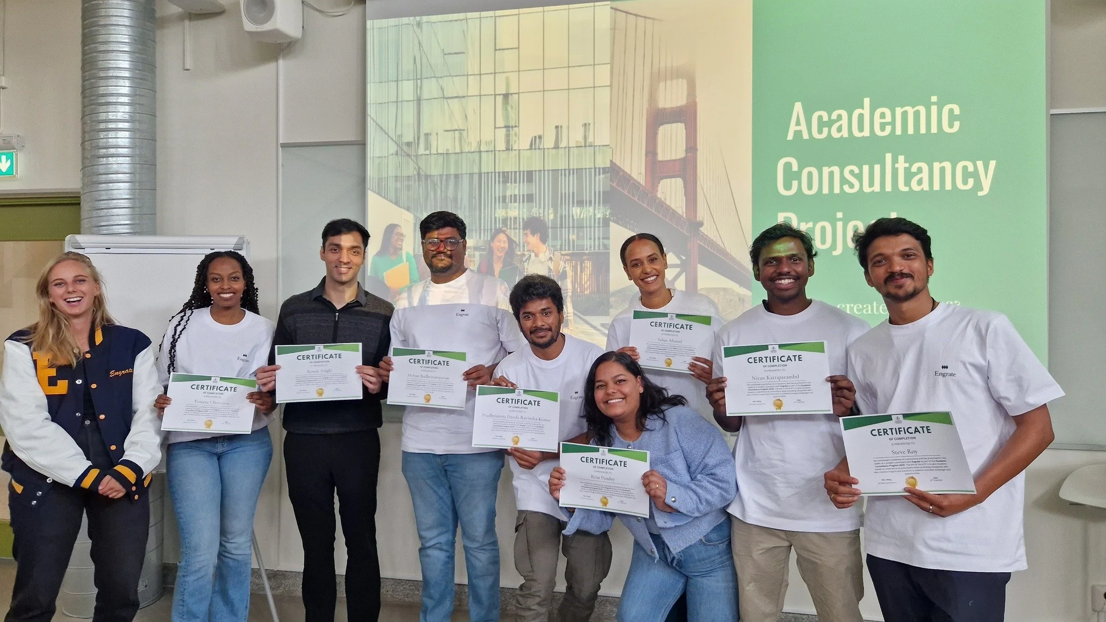 Last week the Academic Consultancy Program completed its two-week pilot program - five companies participated NitroCapt AB, Engrate, Deliplant Sweden AB, Airis Garden and Sleip together with 44 students from multiple universities. The program was led