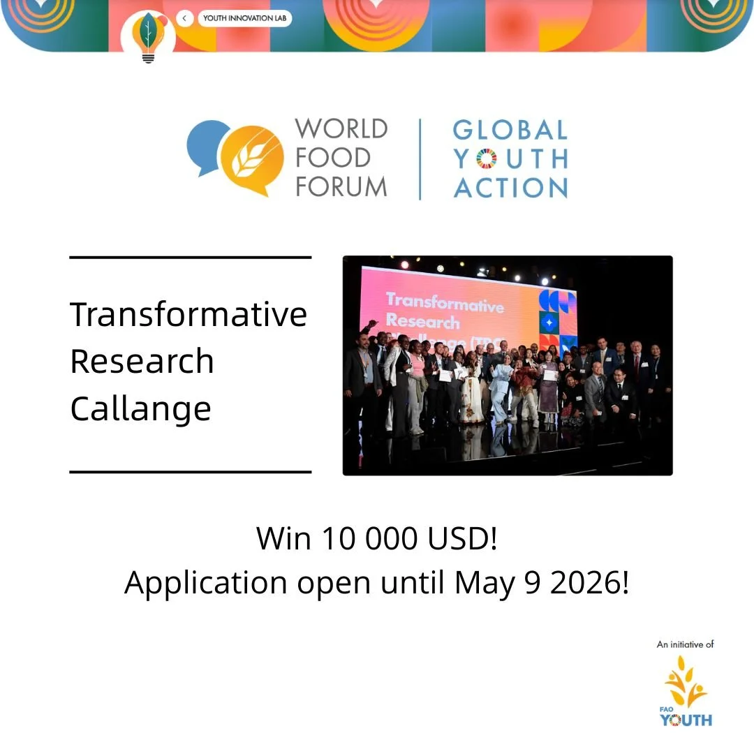We welcome all SLU-students with a bachelor/master degree or PhD/postdoc, under the age of 35, to compete in FAO Transformative Research Challenge 2026! Winning teams in each focus area will receive USD 10 000! 

Focus areas this year are: &ldquo;Lev