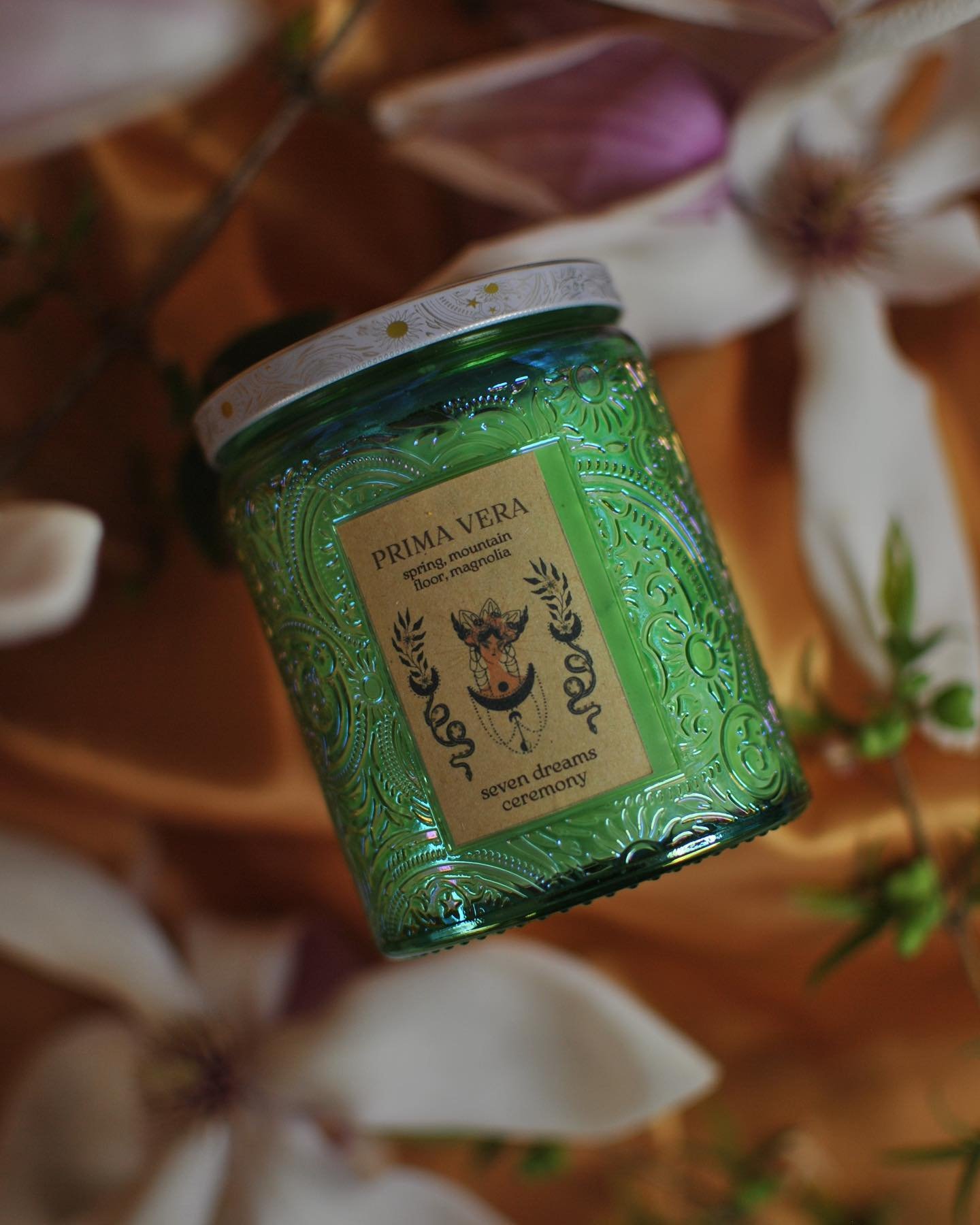 experience the scent + energy of peak spring, as crafted by x&oacute;chitl of @sevendreamsceremony.

💐 words from the creator of this beautiful, limited-batch candle: 

&ldquo;I bring you a candle that burns away the winter and invites the sun in. f