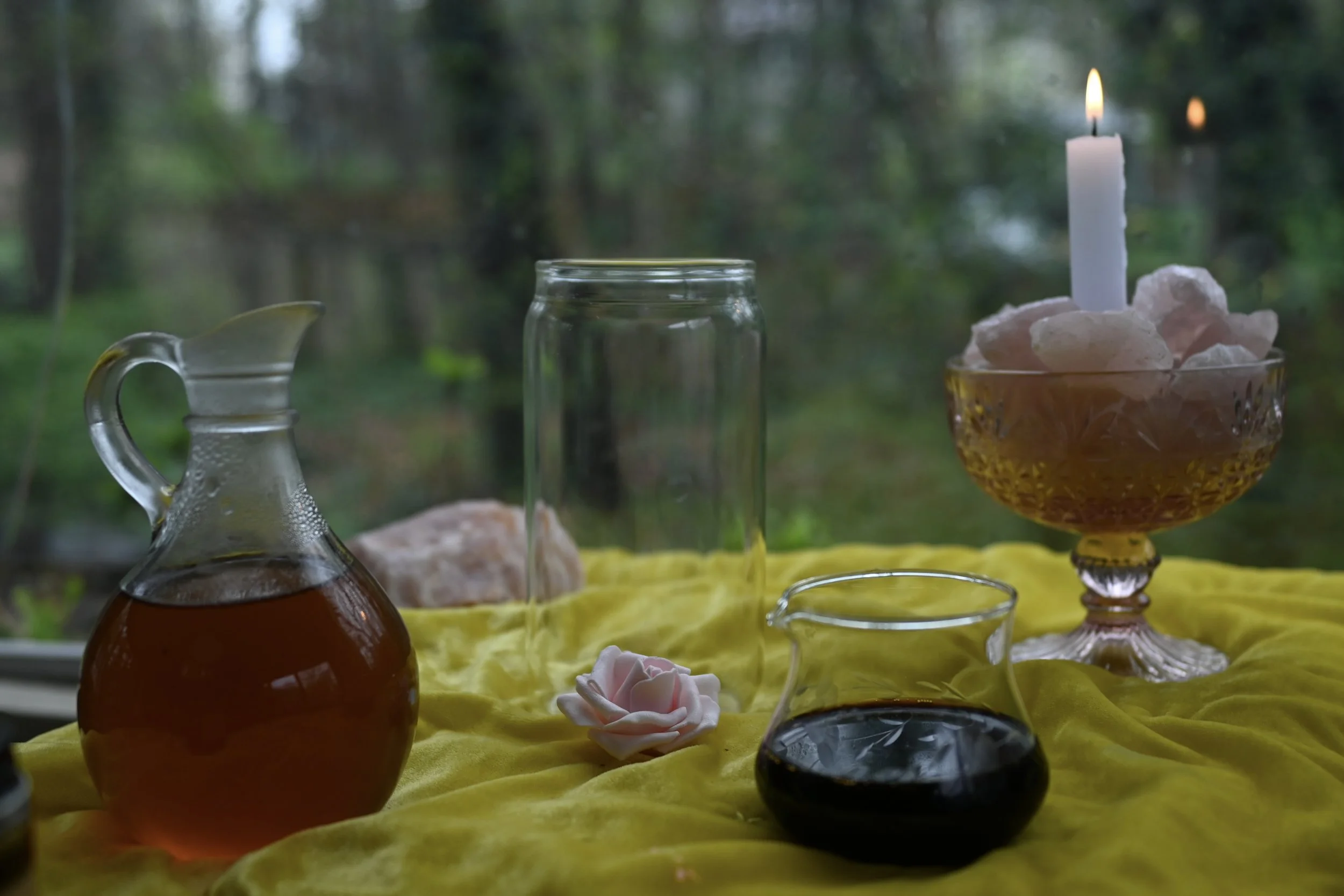 lavender-rose syrup and brewed espresso come together to make this magickal, spring-inspired latte. perfect for a witchy morning routine.