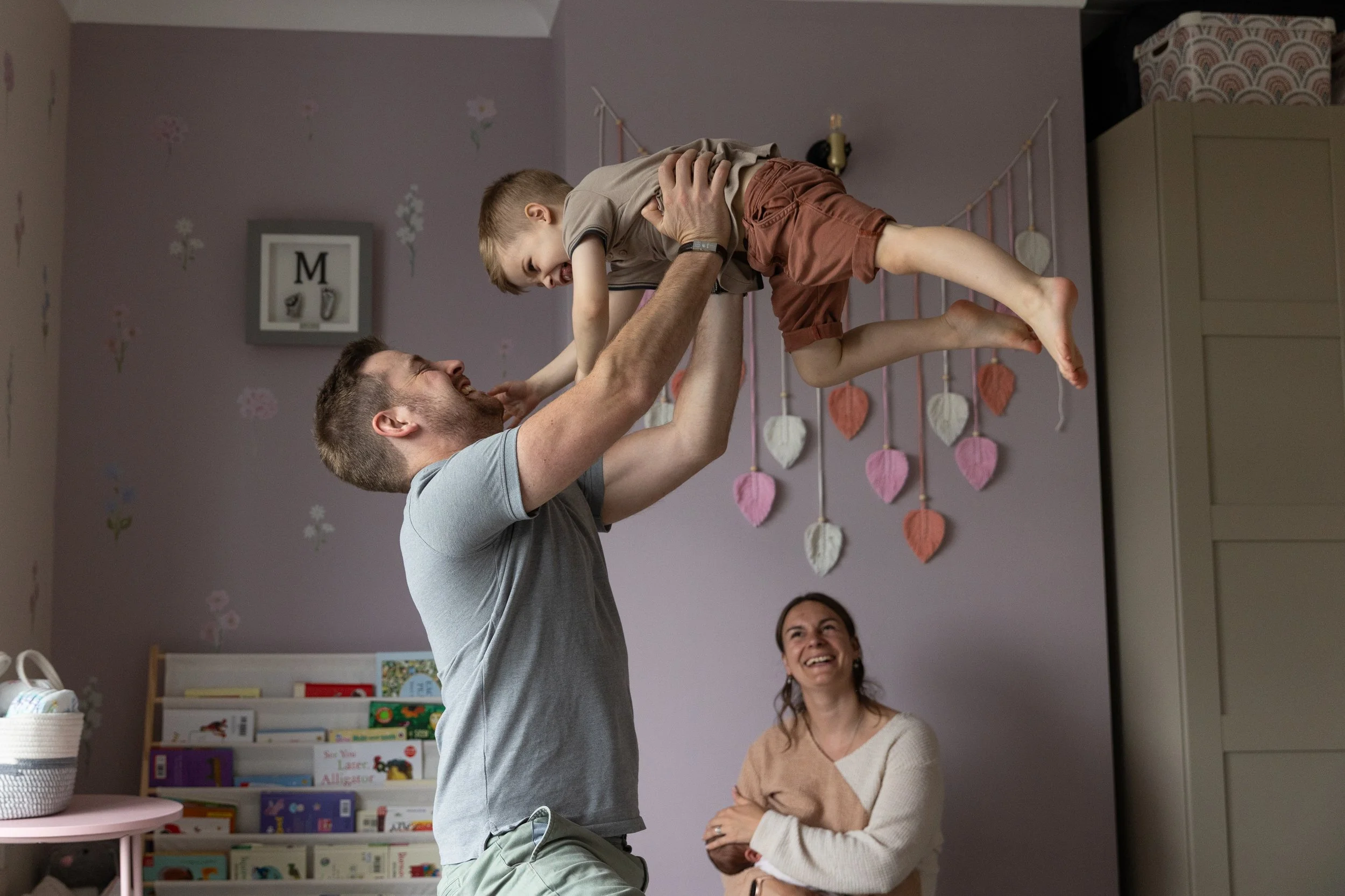 Somerset Family Photographer | Playful In-Home Session