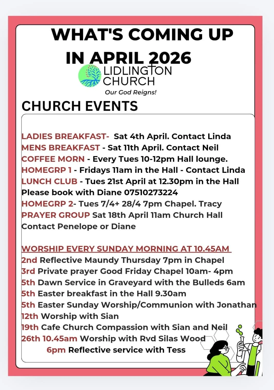 What’s on in April 2026