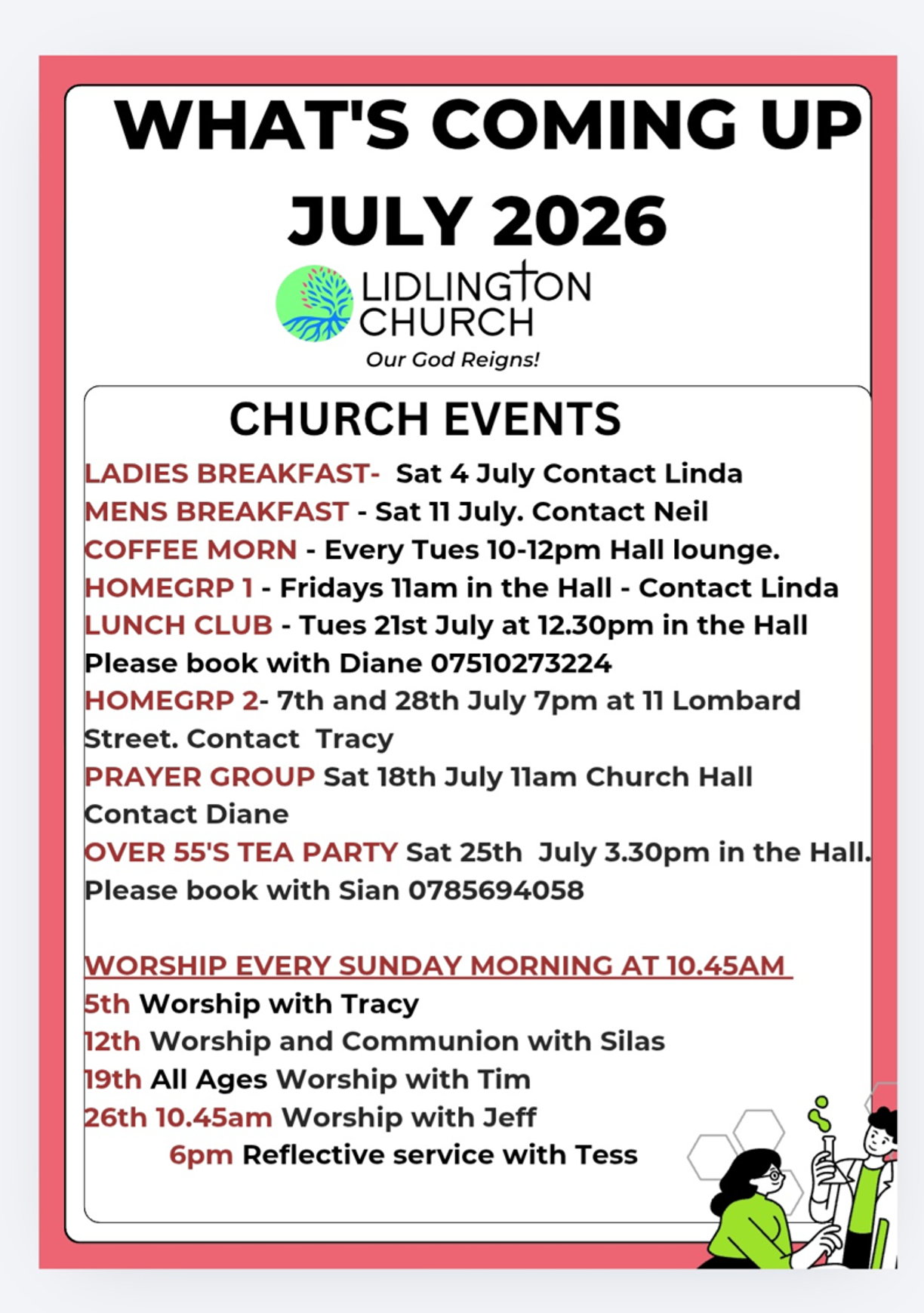 What’s on at Lidlington Church in July 2026