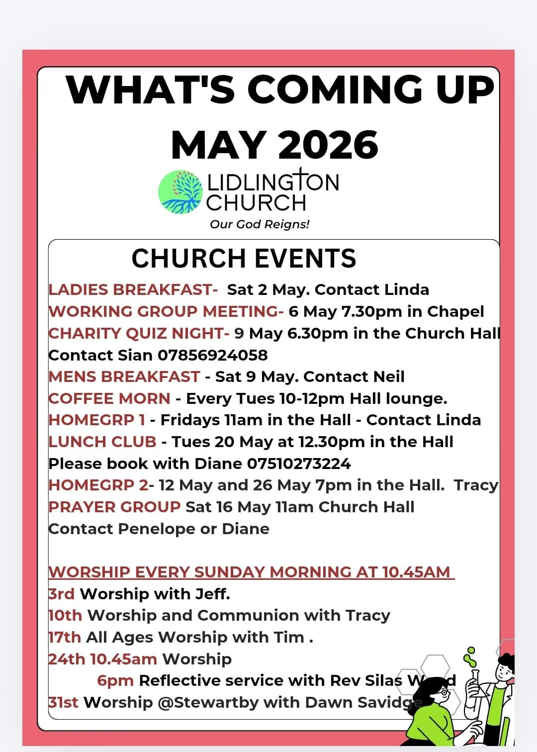 What’s on at Lidlington Church in May 2026