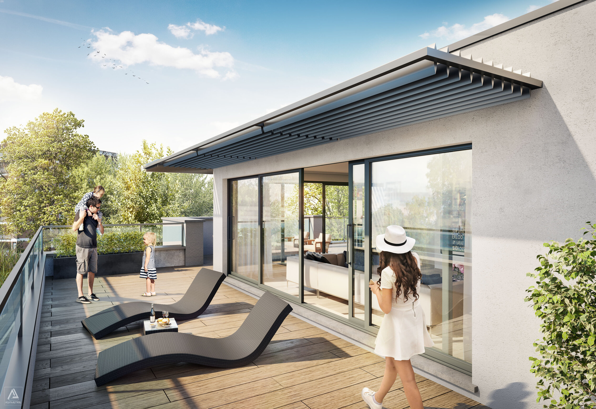 Uccle rue Engeland Immeuble Plein Ciel vue balcon 170403.jpg