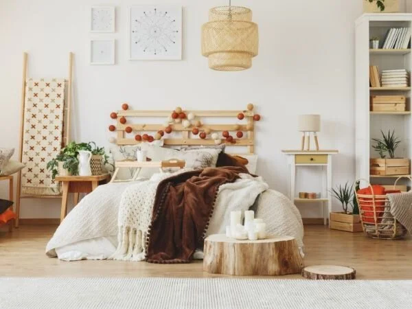 Texture and warm neutrals give this room an inviting feeling.