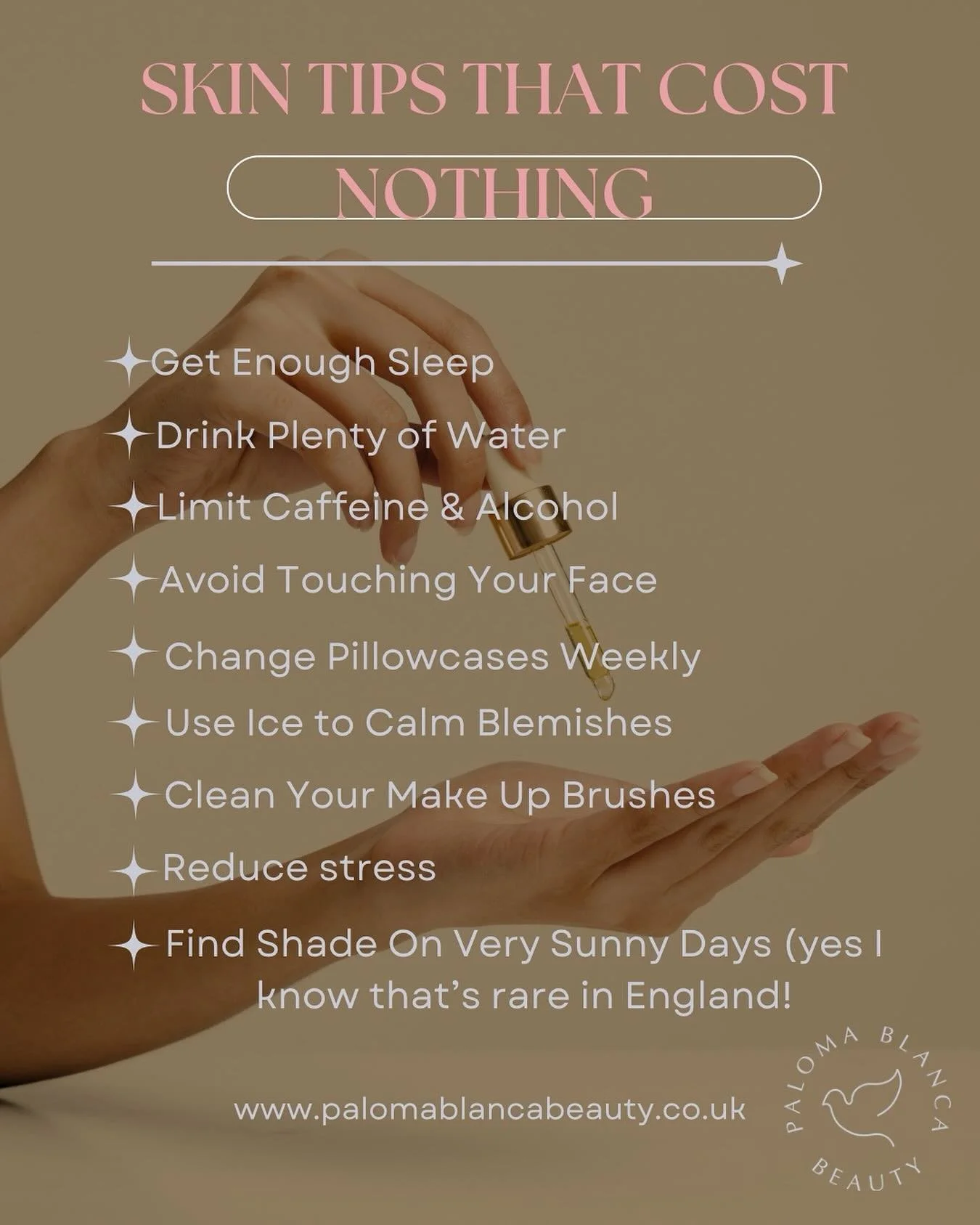 Skin Tips That Cost Nothing

By incorporating these simple and cost-effective habits into your routine, you can maintain healthy, glowing skin.  Try adding one or two of these habits today and see the difference yourself! 

For personalised advice an