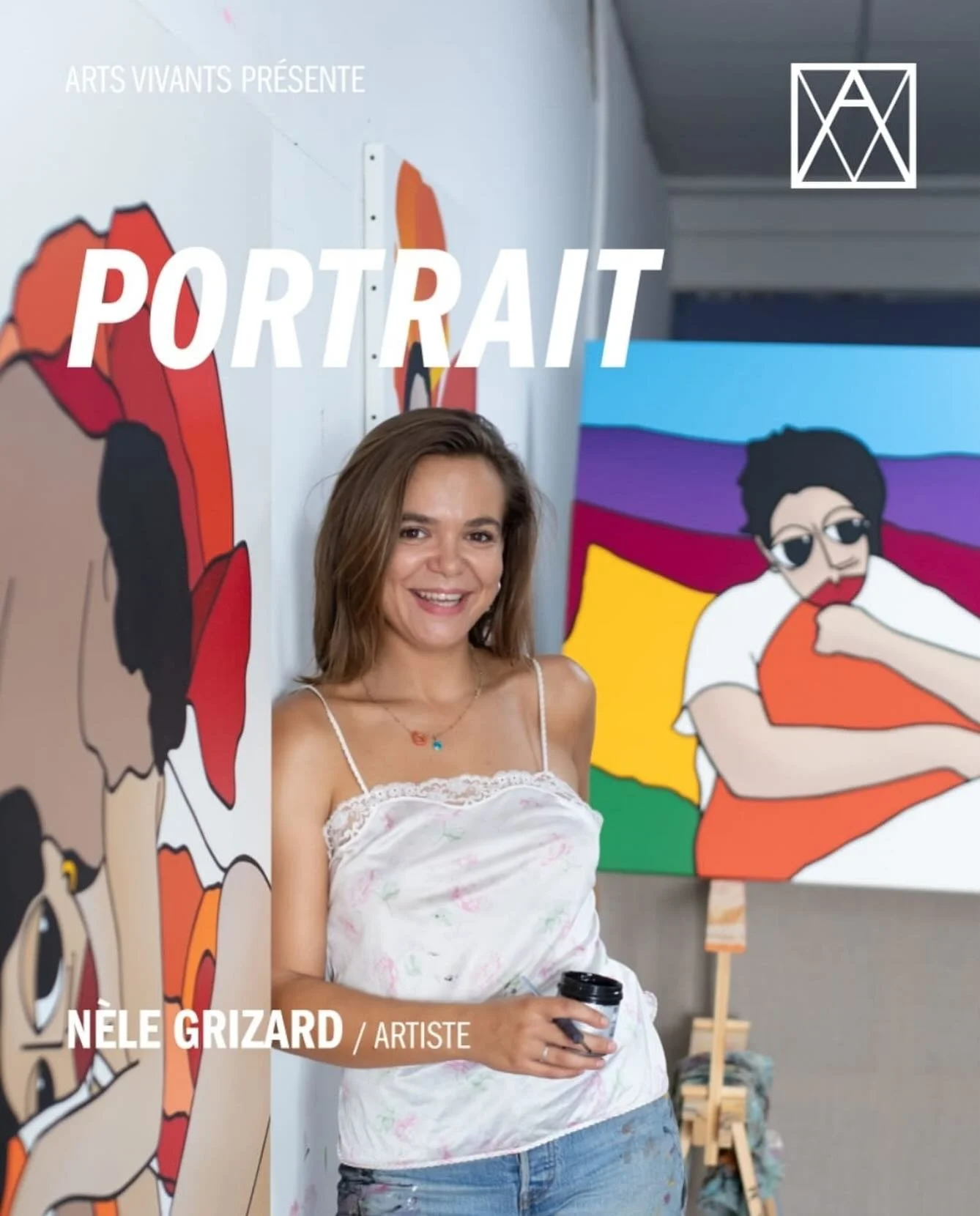 Nèle Grizard est une artiste peintre autodidacte qui s’installe à Marseille dès sa première année où elle réside et travaille aujourd’hui. Immergée dès son enfance dans un env