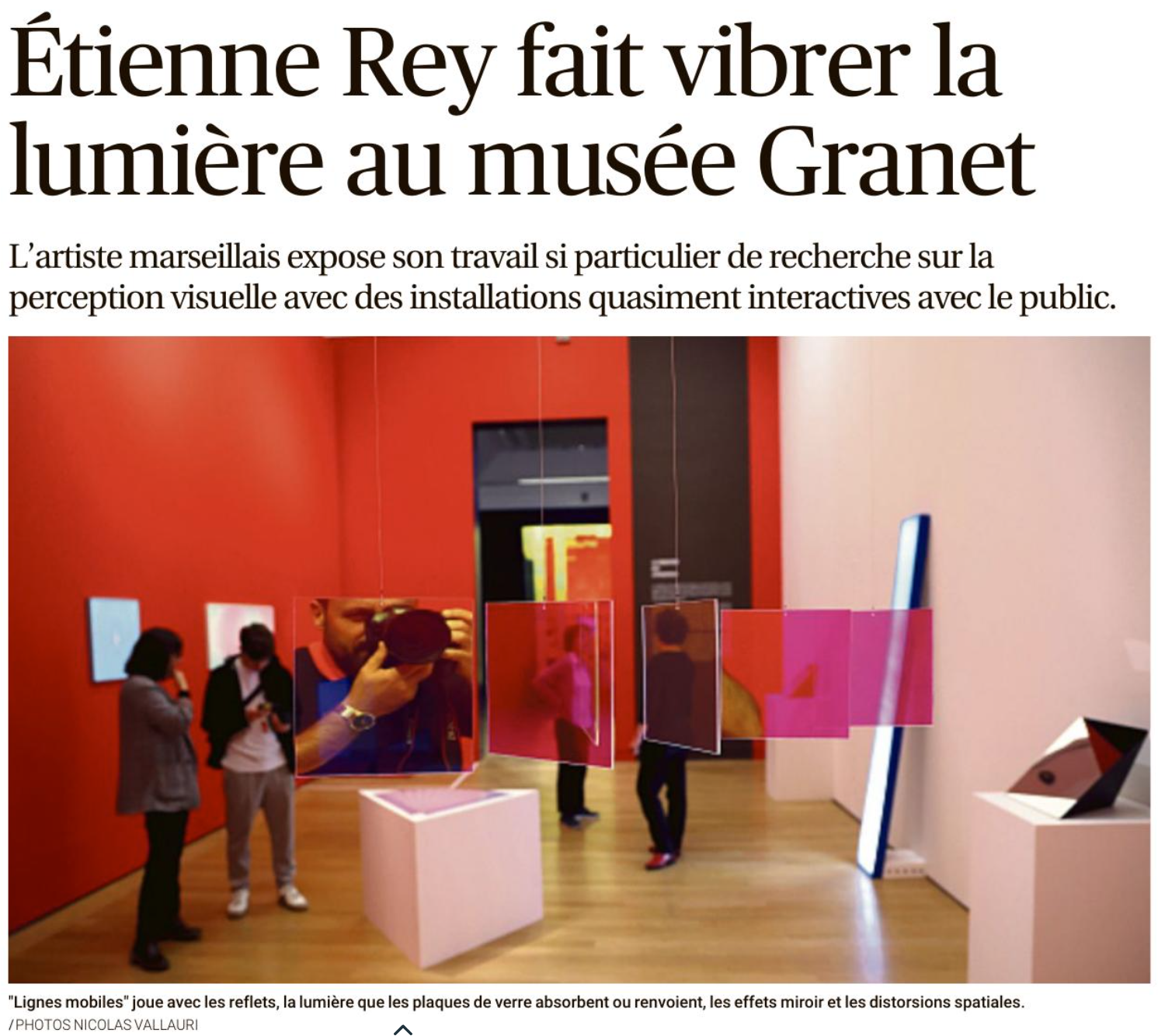 LA VIBRATION DES APPARENCES