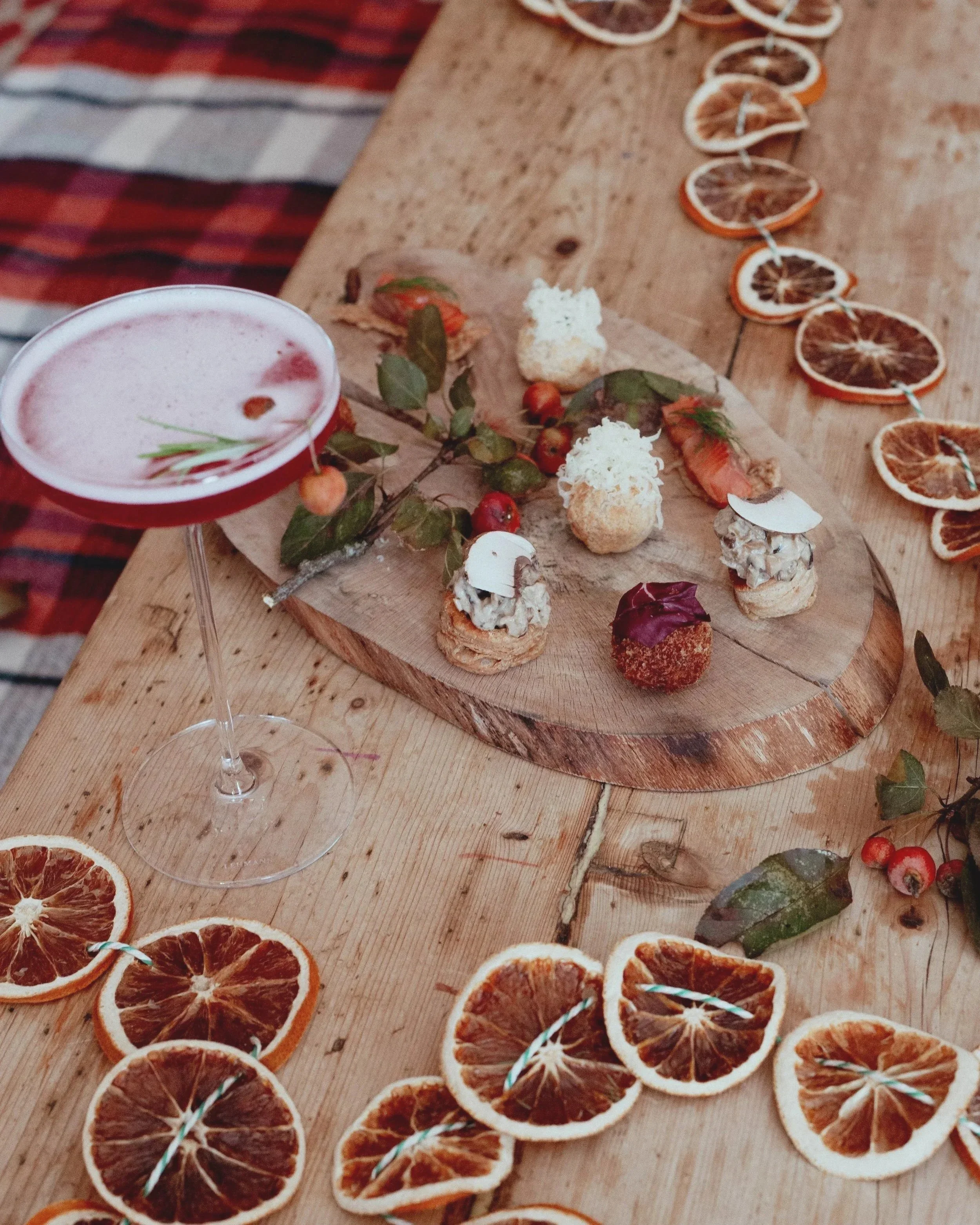 Christmas Canapés &amp; Cocktails Workshop with Dinner