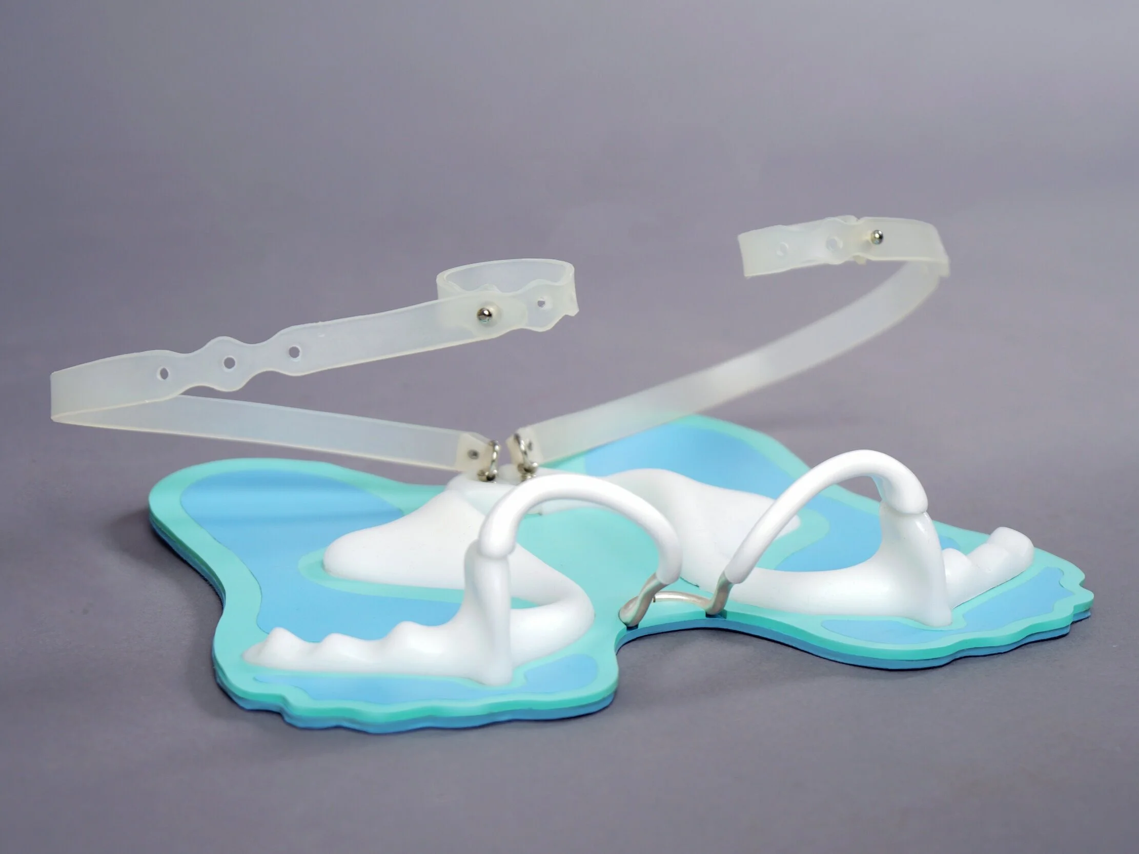 Meditation Station (2017)Silicone, foam, silver, steel, SLS nylon, medical-grade thermoplastic