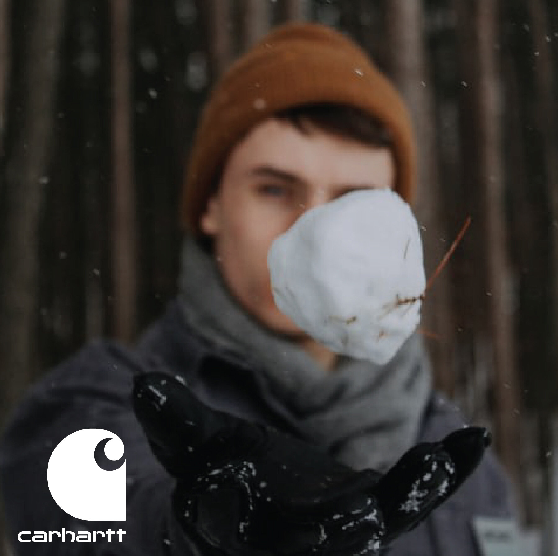 Carhartt workwear. Durable clothing such as tees, work shirts, sweatshirts, and jackets. Waxed canvas materials. Carhartt beanies, masks, gloved, and caps are available