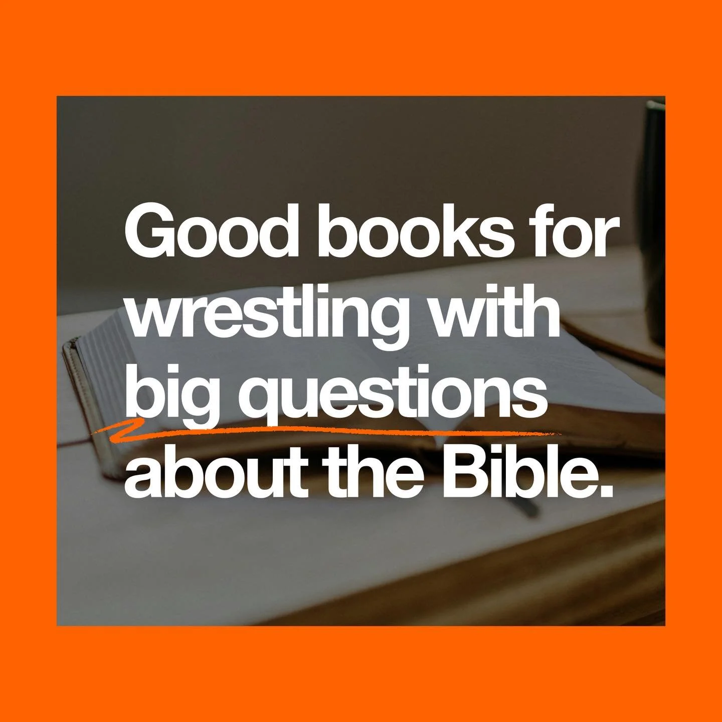 In line with our sermon series on the &lsquo;Word of God&rsquo;, here are some good resources for common question about the Bible. 

Our prayer this year is that it would be a year of deep engagement with the Scriptures. 

Psalm 119:18
&lsquo;Open my