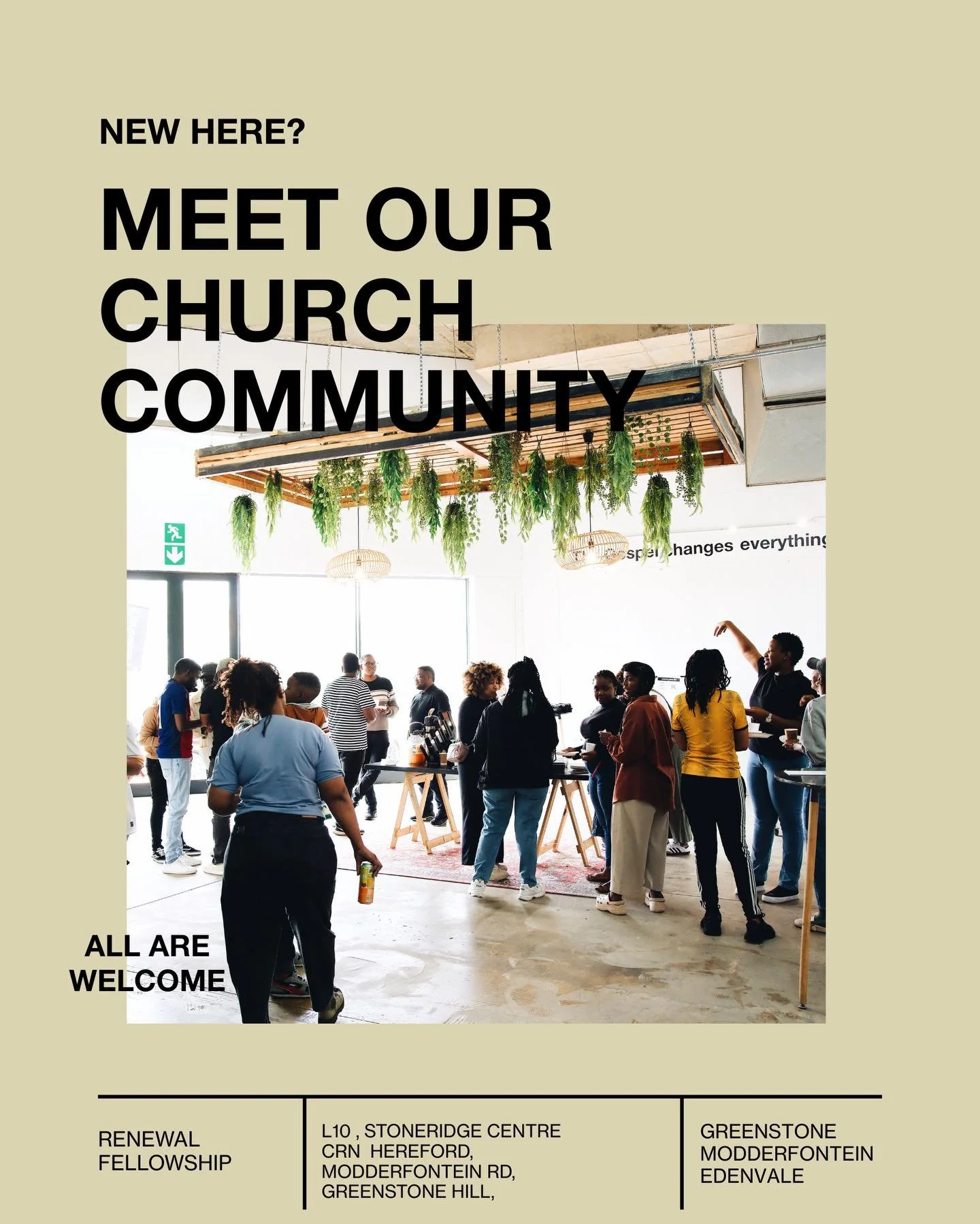 New here? We&rsquo;d love to meet you!

Our mission is simple: We exist to be a gospel centred community, making disciples of Jesus, for the glory of God and the renewal of our city.

Whether you&rsquo;re exploring faith for the first time or have be