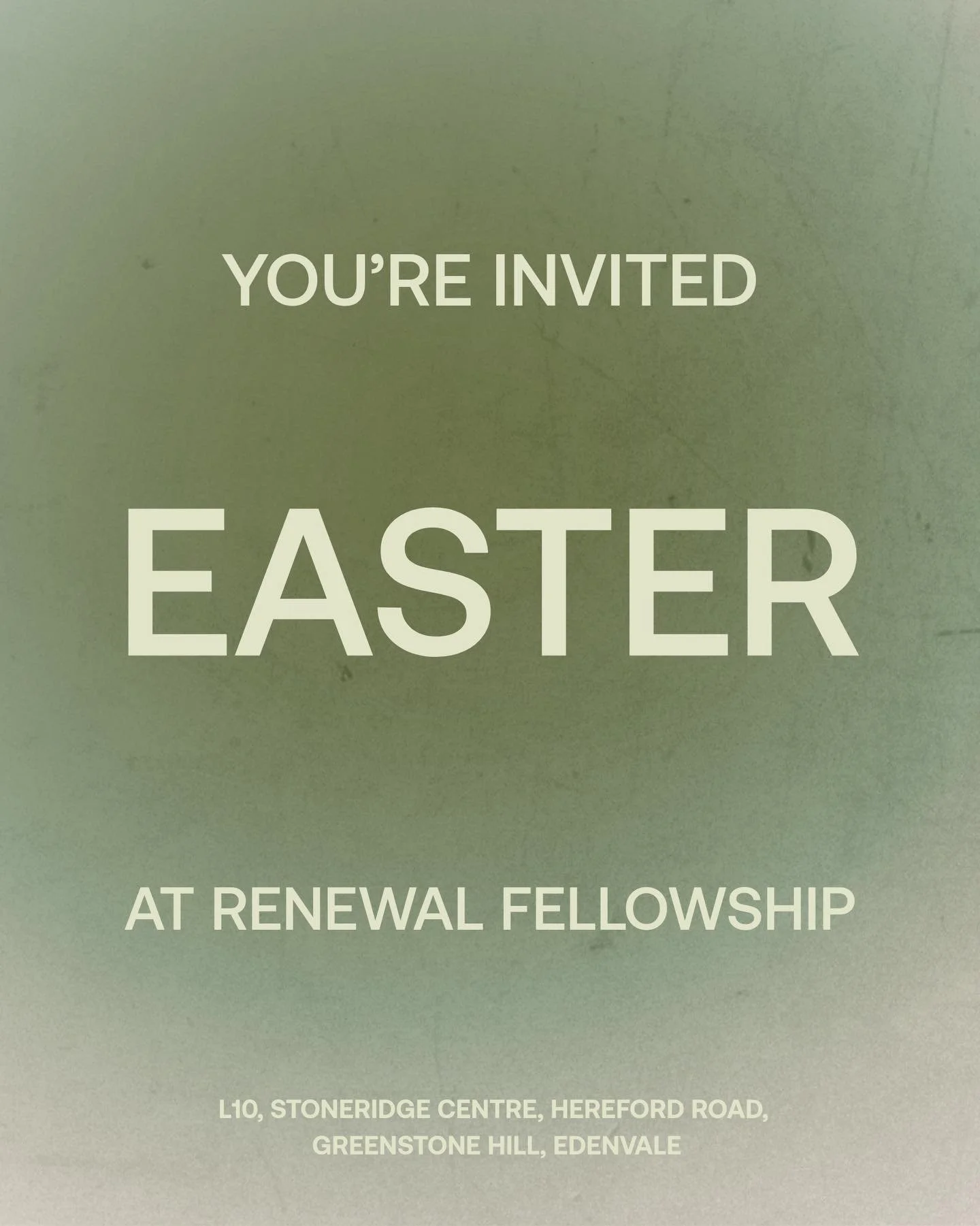 You&rsquo;re invited to celebrate Easter with us!

Join us on the coming Easter Weekend as we celebrate hope, new life. 

We invite you to bring a friend and join us. 

🍷🥖 Maundy Thursday
April 2, 6:30pm

✝️ Good Friday 
April 3, 10am

🌅 Easter Su