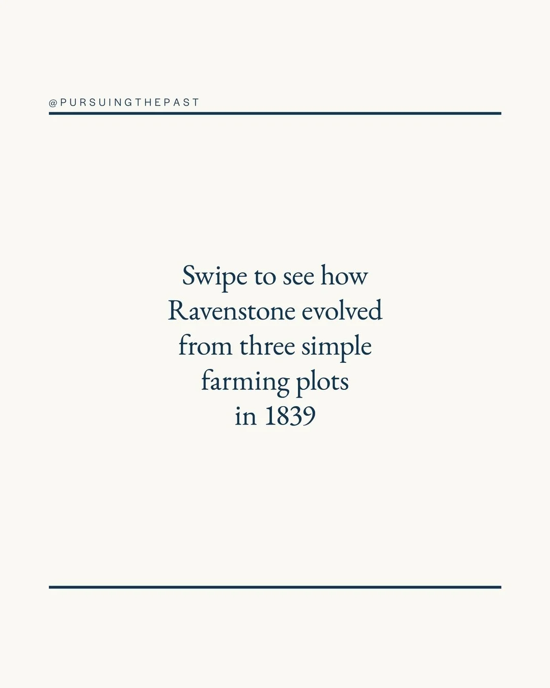 Swipe to see how Ravenstone evolved from three simple farming plots in 1839 to the stunning family home it is today. We traced its journey from 'Ladycutter's Villa' through to the grand residence that housed shipowners, army officers, and even a cele